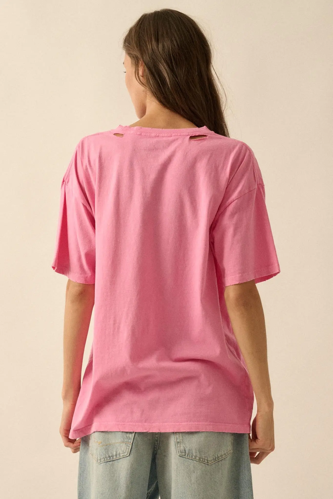 Star Horse Distressed Oversize Graphic Tee - Image 9