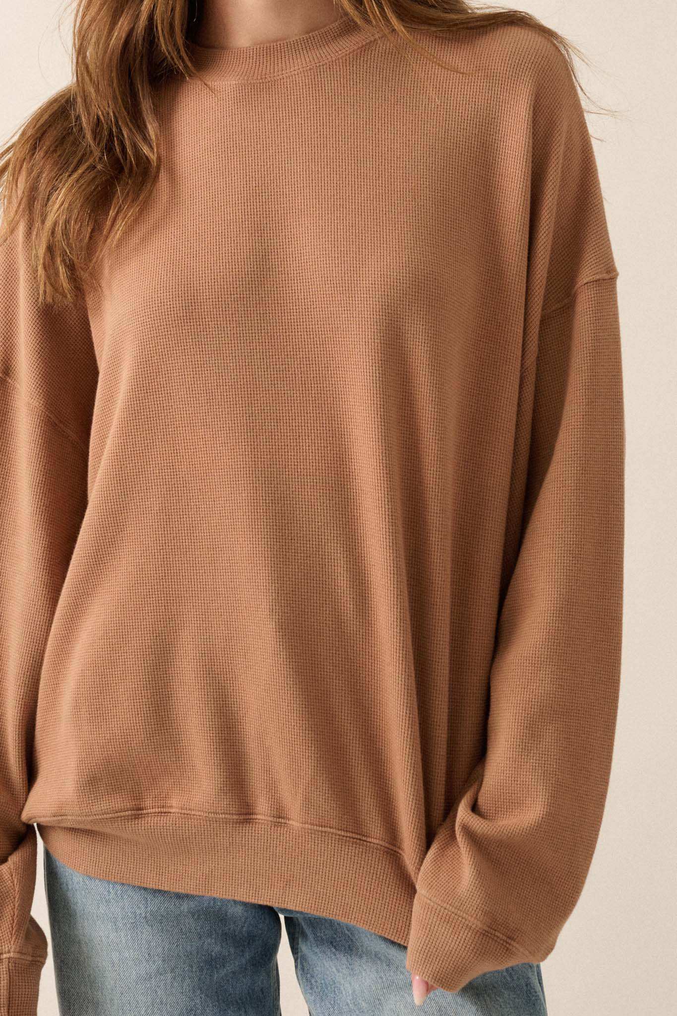 Stay Toasty Garment Dyed Thermal Pullover Top - Image 5