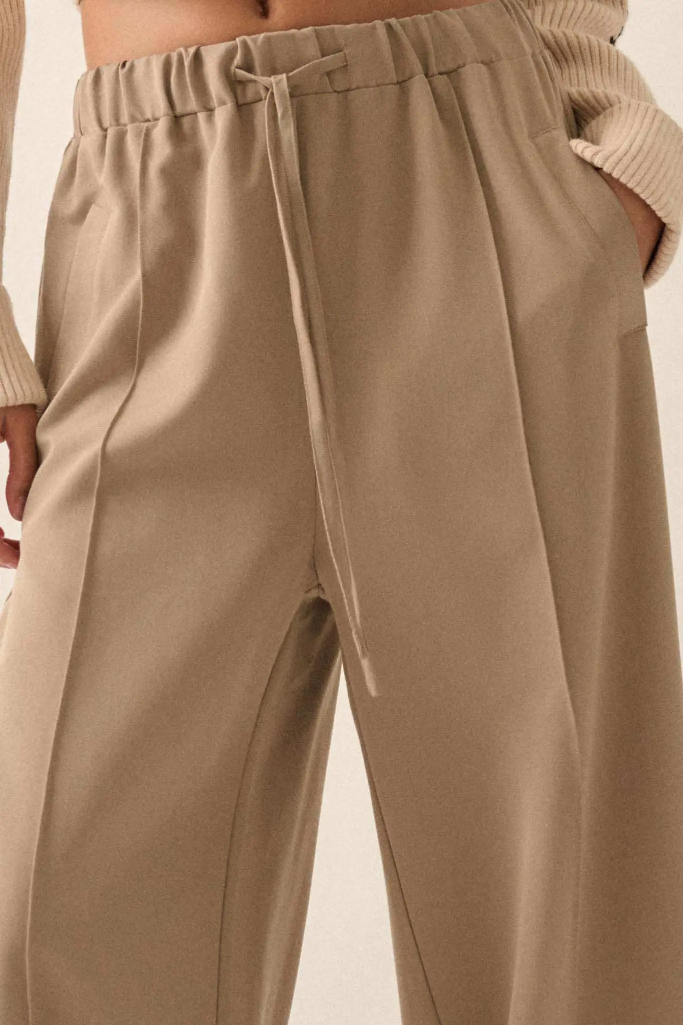 Step Above Twill Wide-Leg Drawstring Pants - Image 7