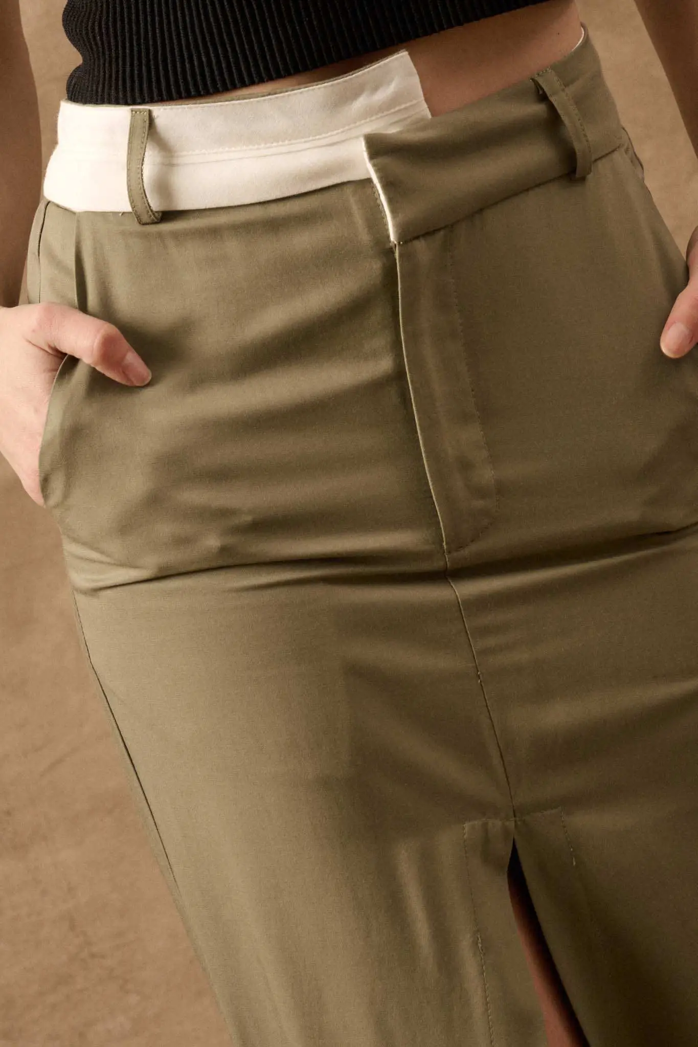 Step to It Asymmetrical-Waist Maxi Pencil Skirt - Image 12
