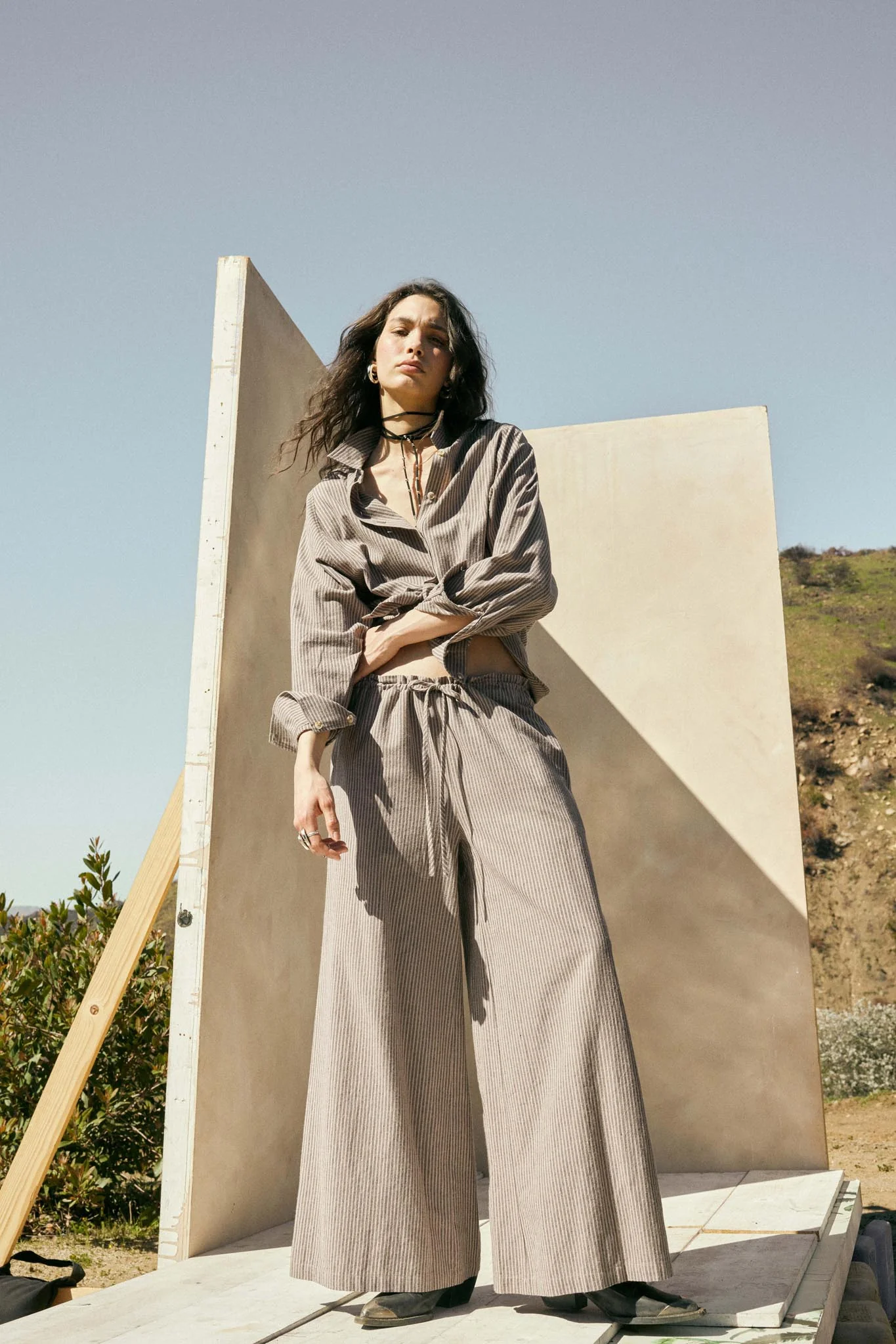 Straight Ahead Double Pinstripe Button-Up Shirt - Image 2