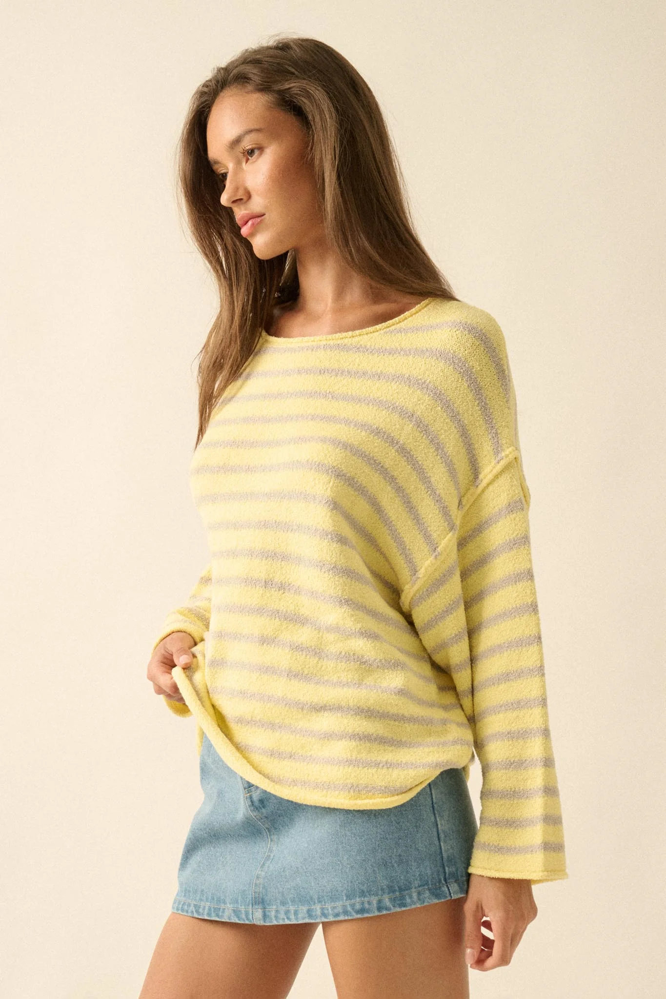 Stripe Hype Oversized Striped Sweater - Image 11