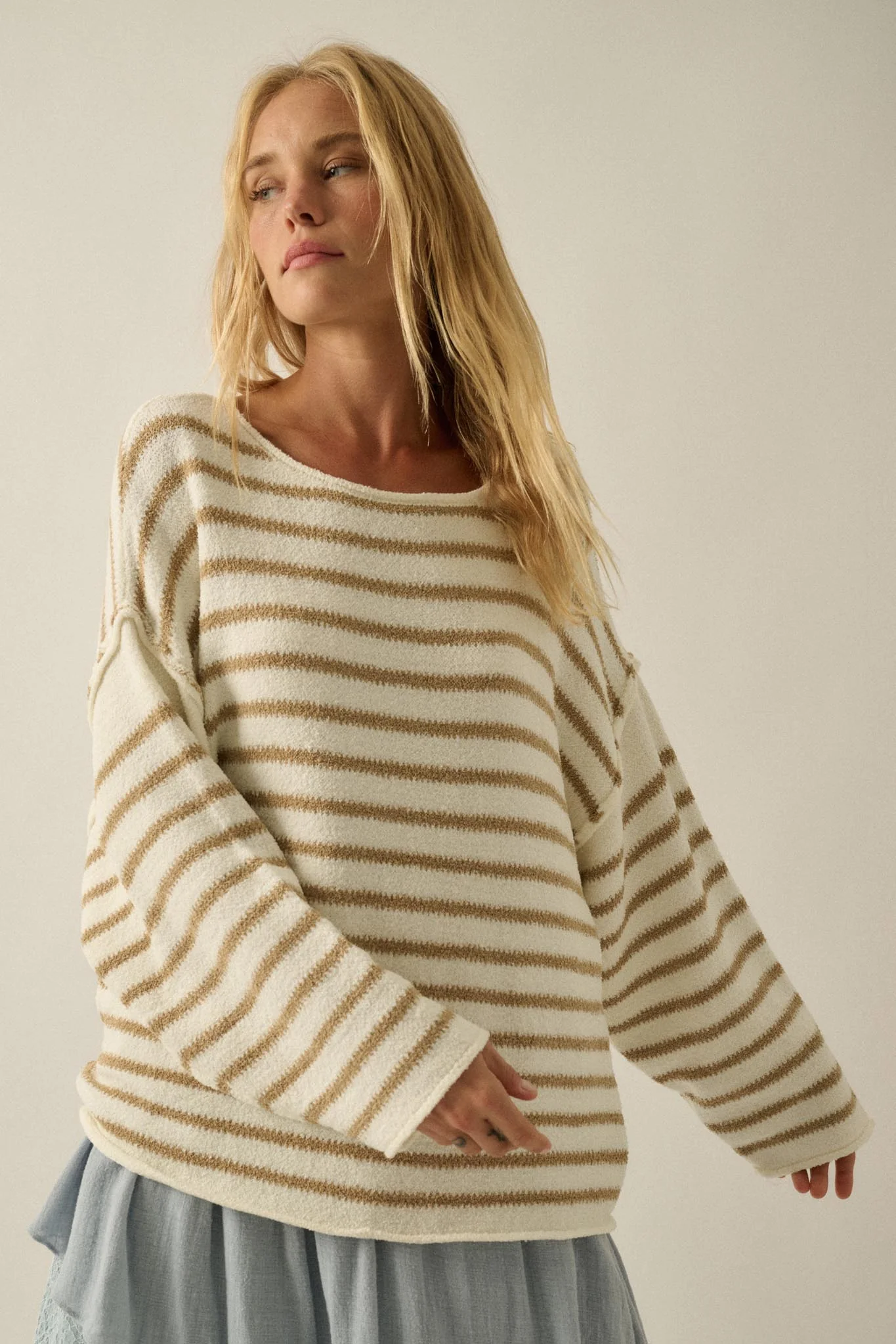 Stripe Hype Oversized Striped Sweater - Image 13
