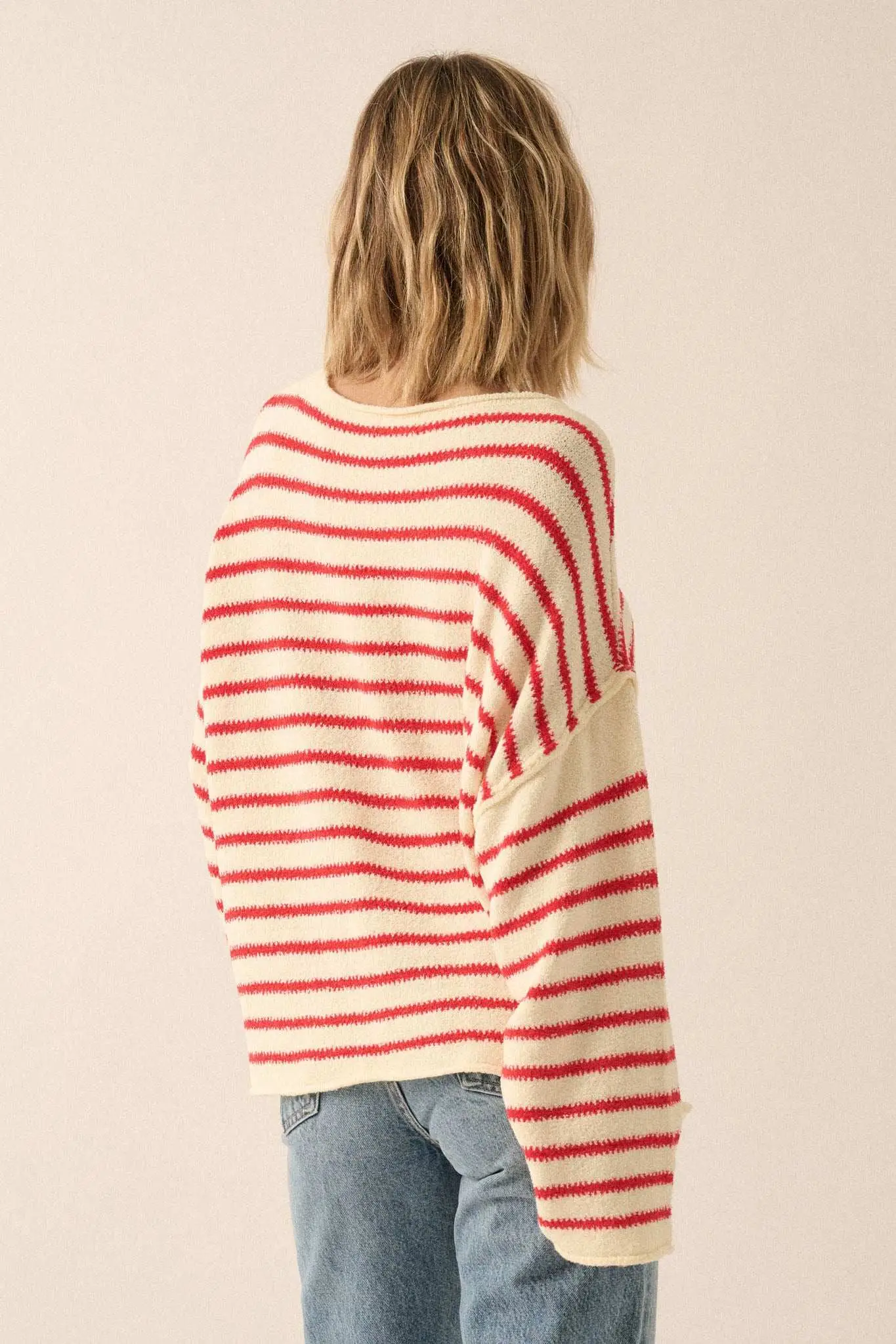 Stripe Hype Oversized Striped Sweater - Image 20