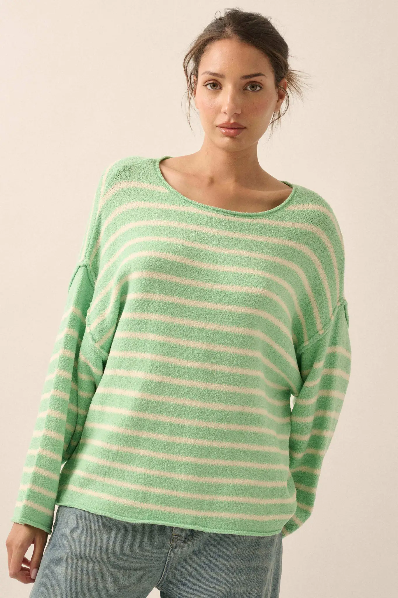 Stripe Hype Oversized Striped Sweater - Image 32