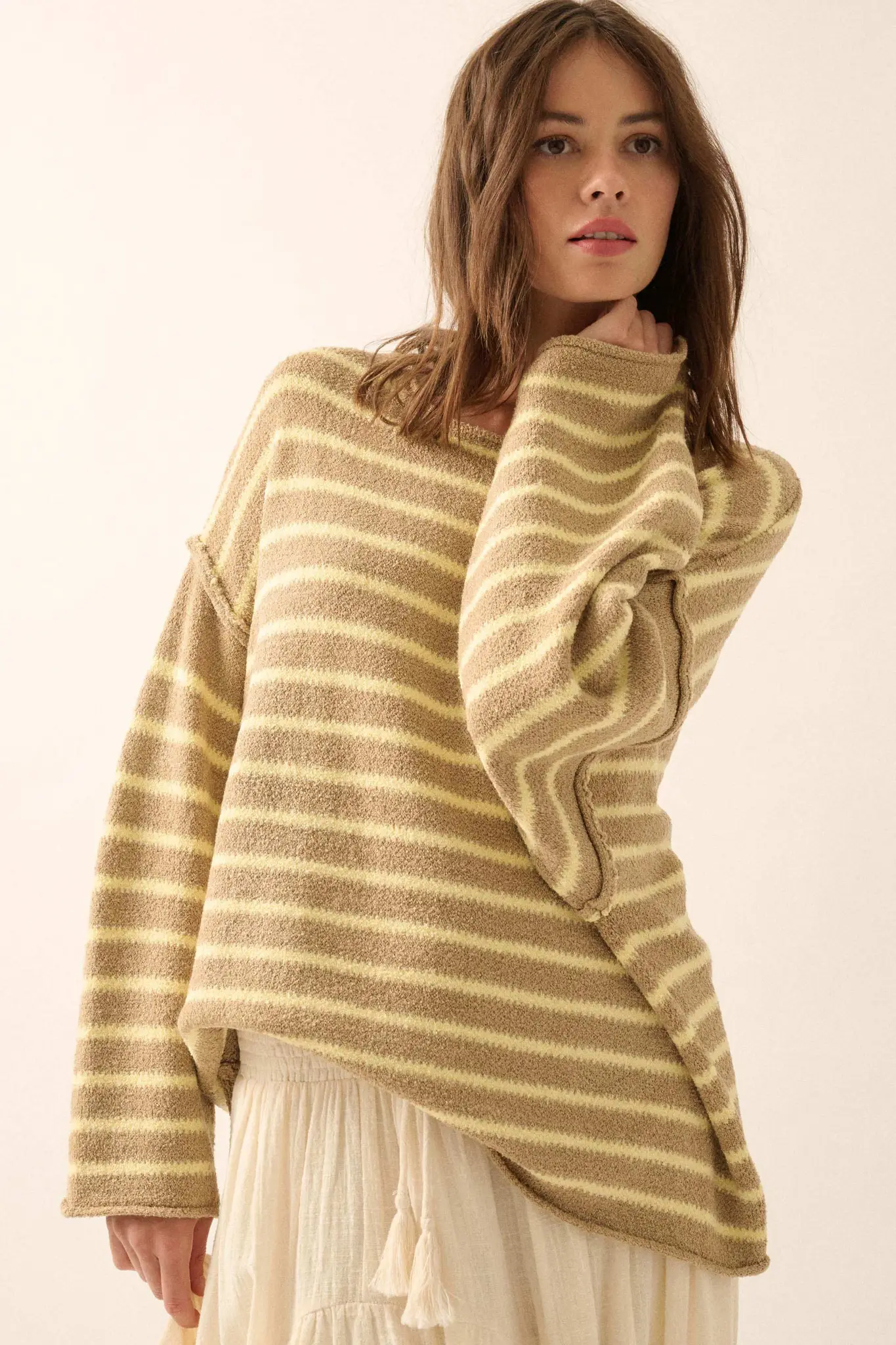 Stripe Hype Oversized Striped Sweater - Image 40