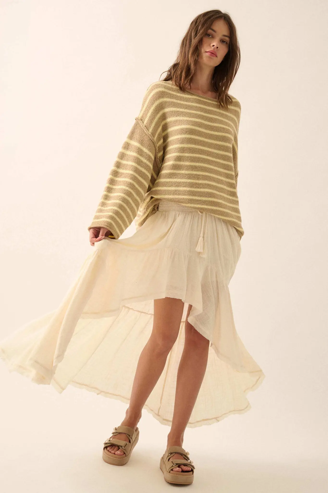 Stripe Hype Oversized Striped Sweater - Image 42