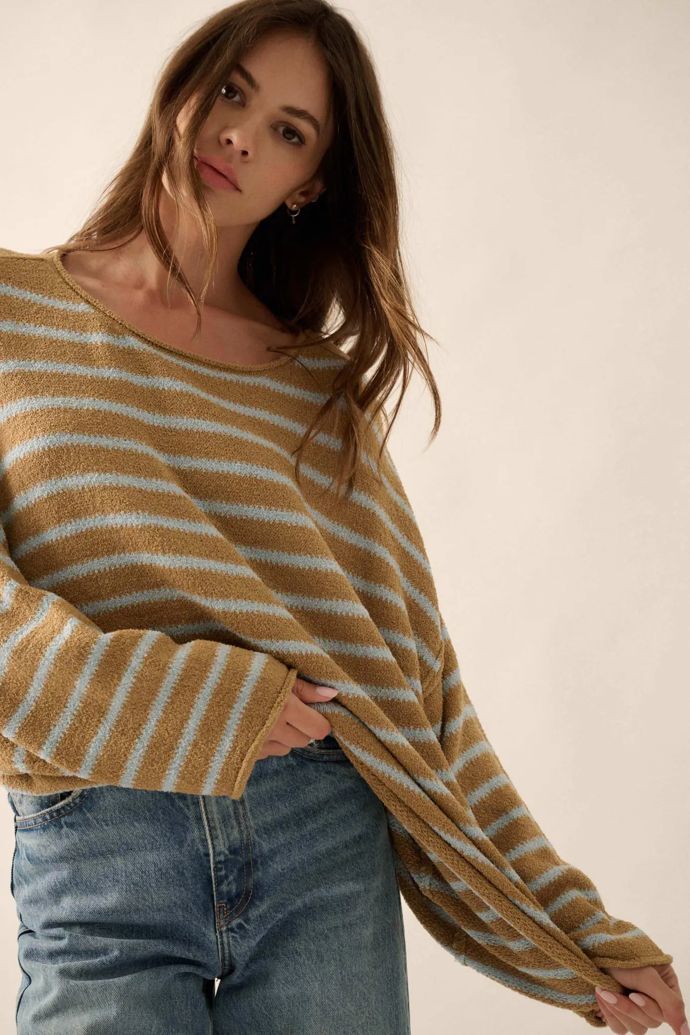 Stripe Hype Oversized Striped Sweater - Image 46