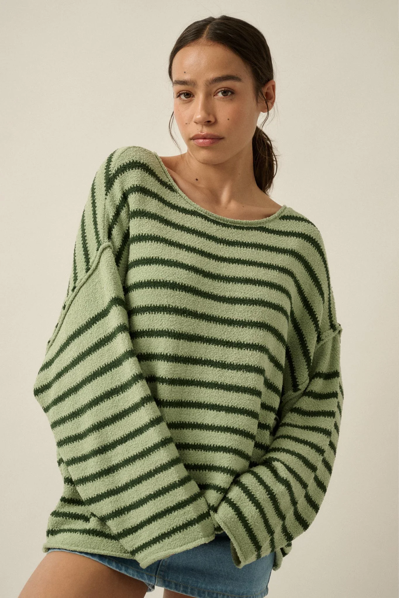 Stripe Hype Oversized Striped Sweater - Image 5