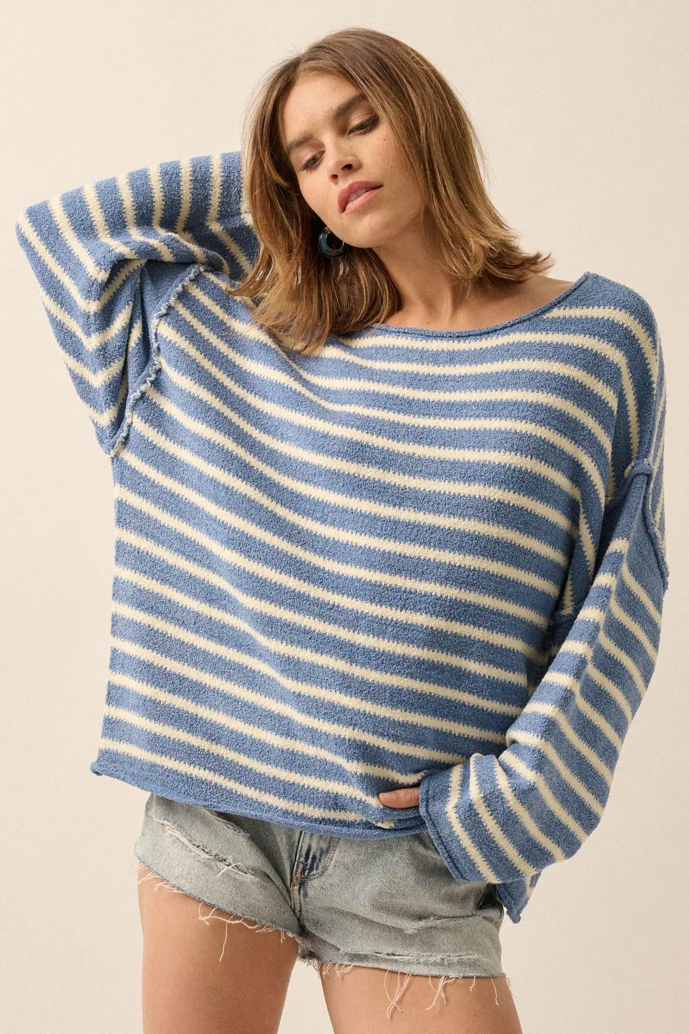 Stripe Hype Oversized Striped Sweater - Image 64