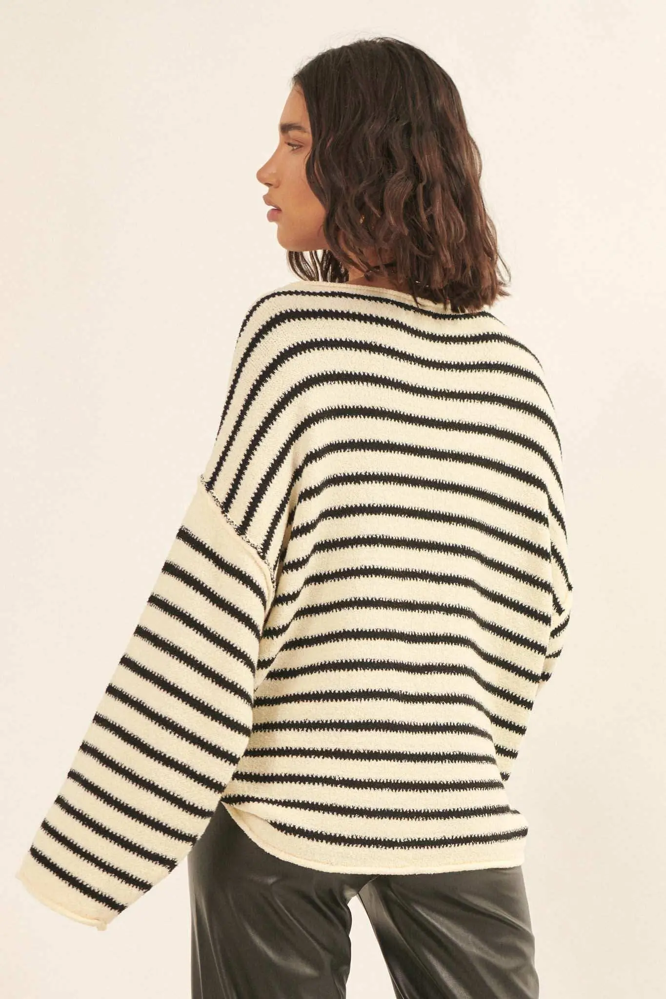 Stripe Hype Oversized Striped Sweater - Image 79