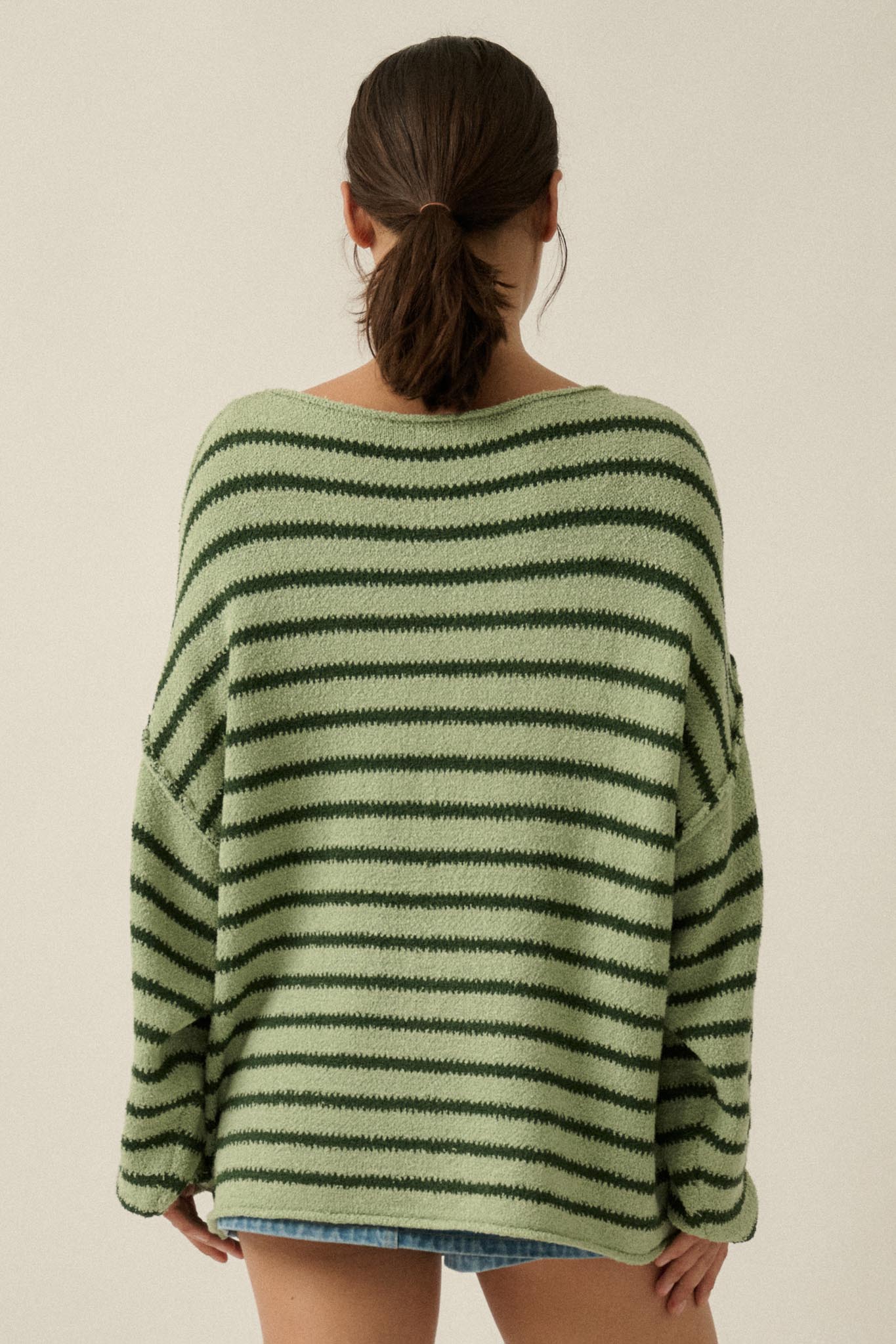 Stripe Hype Oversized Striped Sweater - Image 8