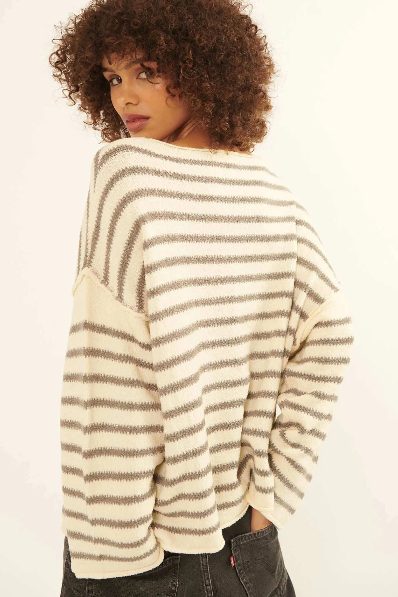 Stripe Hype Oversized Striped Sweater - Image 87