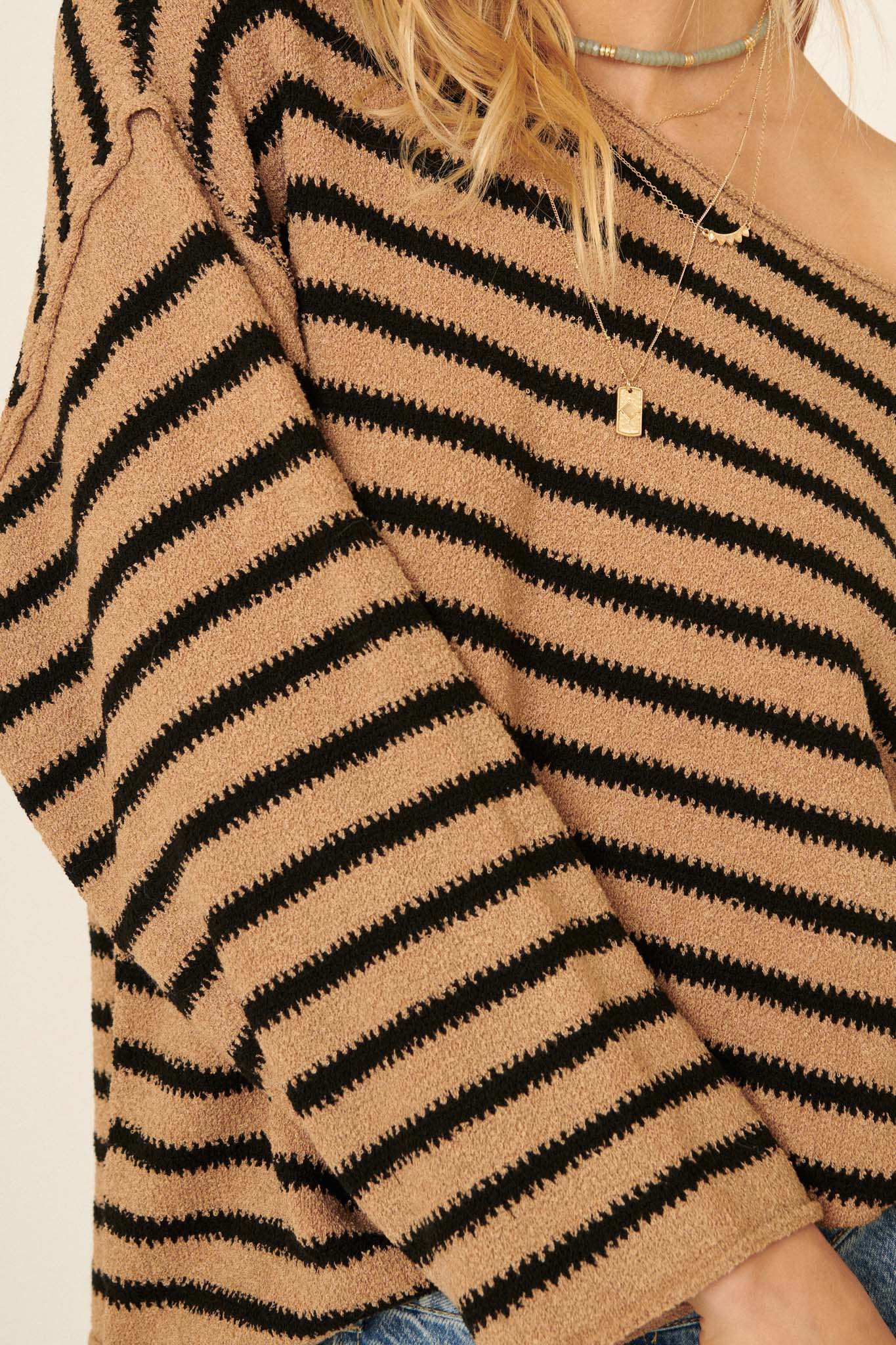 Stripe Hype Oversized Striped Sweater - Image 89