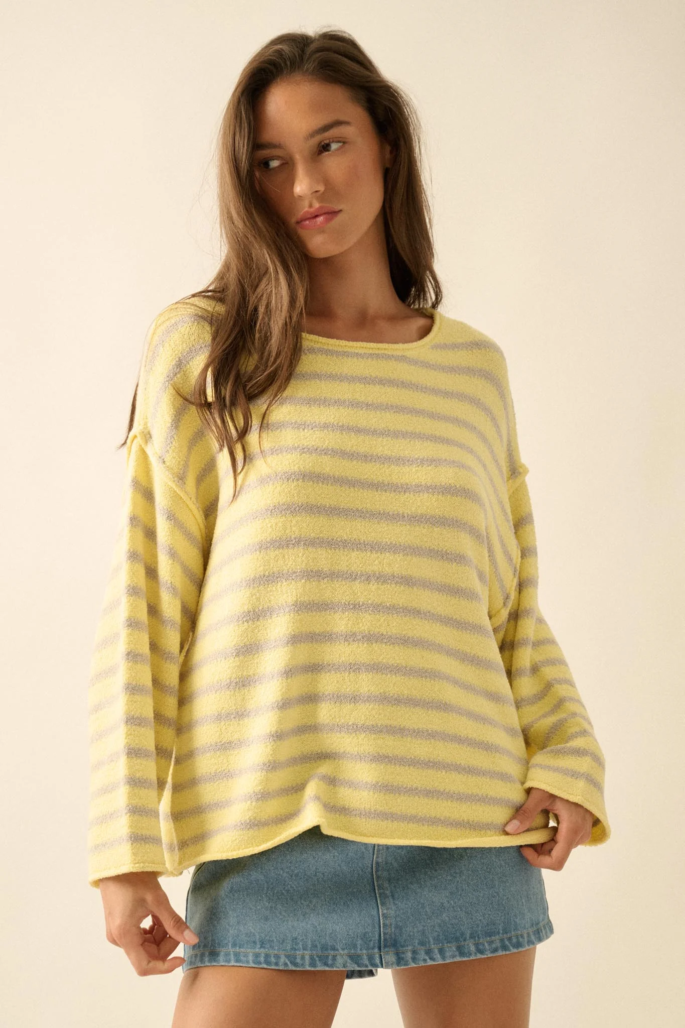 Stripe Hype Oversized Striped Sweater - Image 9