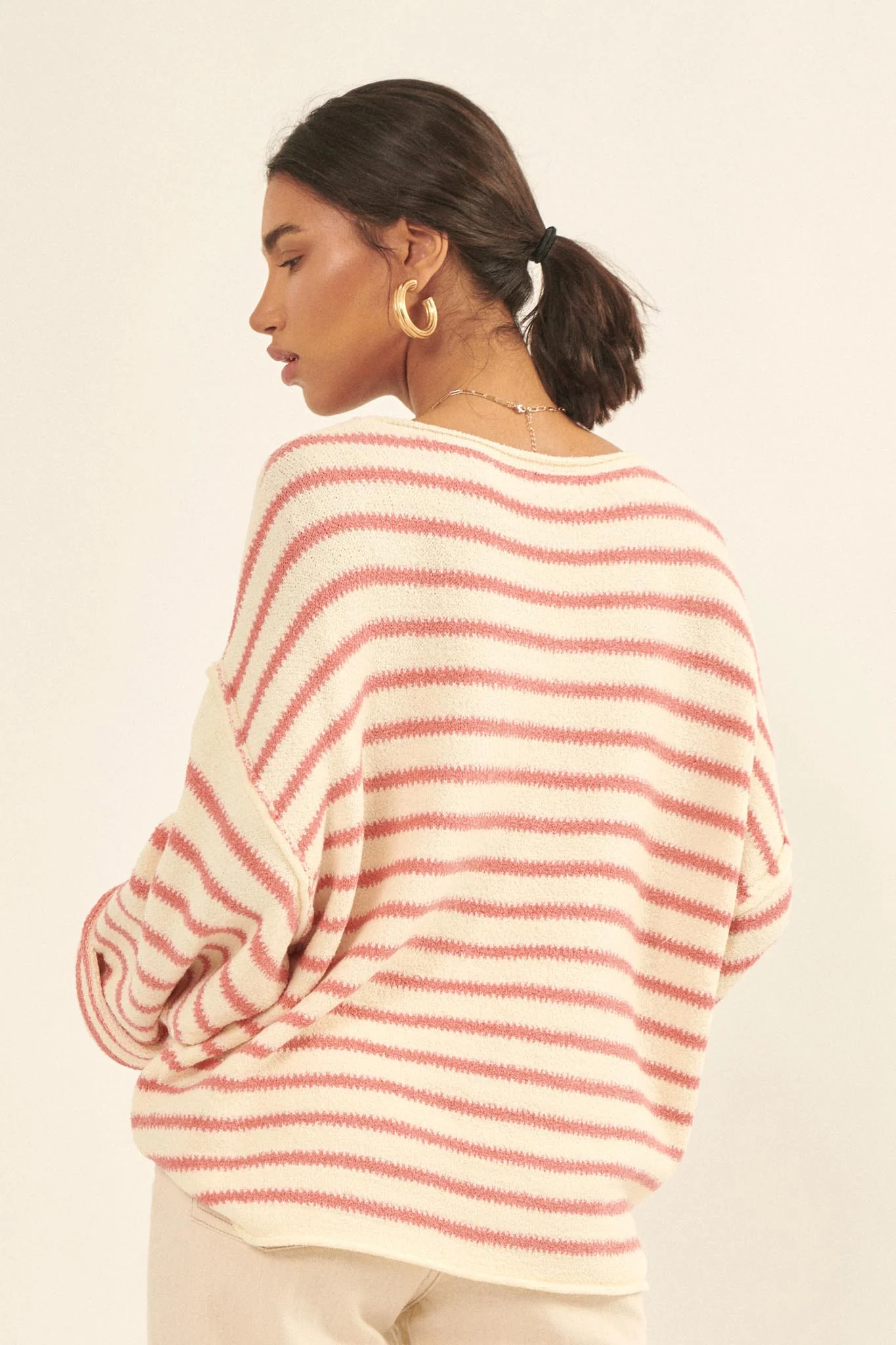 Stripe Hype Oversized Striped Sweater - Image 93