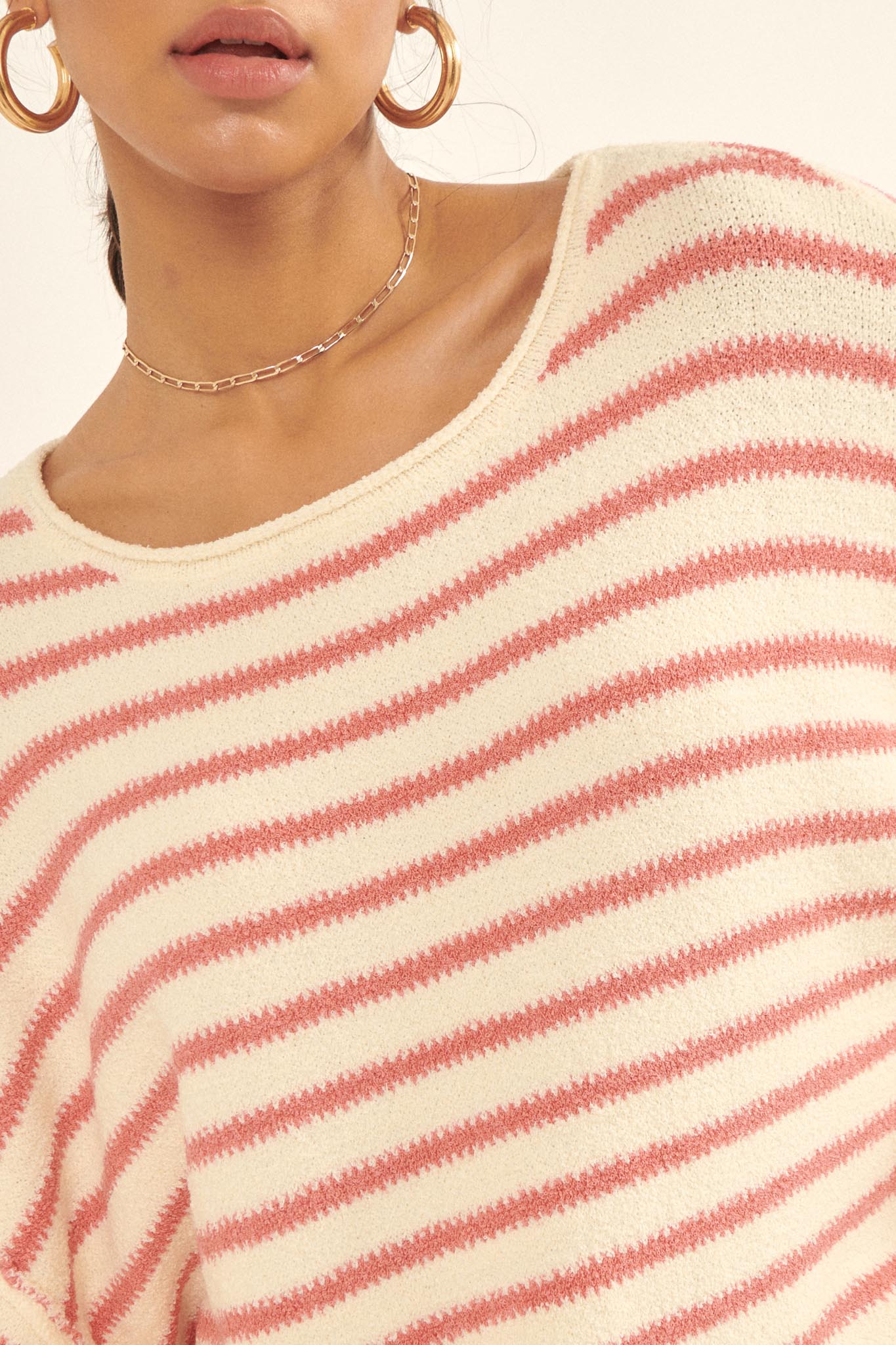Stripe Hype Oversized Striped Sweater - Image 95