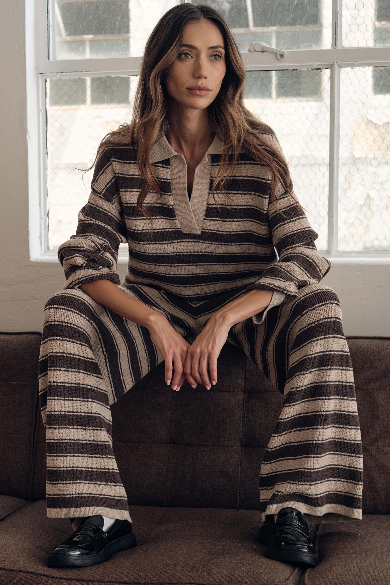 Stripe to It Textured Striped Knit Sweater Pants - Image 3