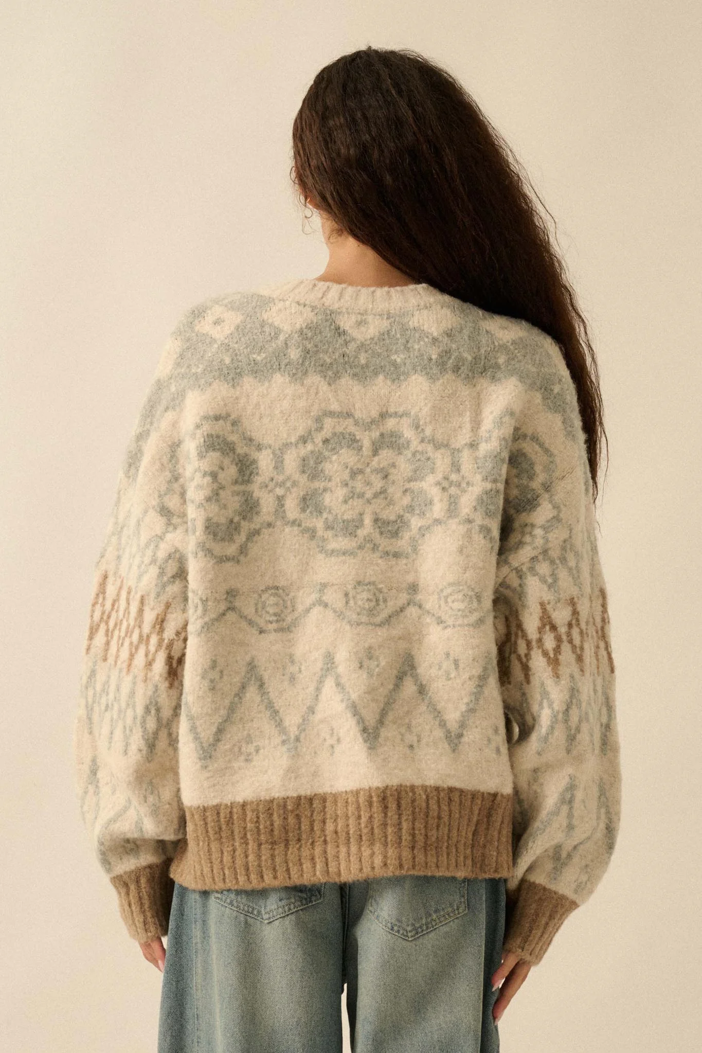 Summit Trail Brushed Alpine-Knit Cardigan - Image 15