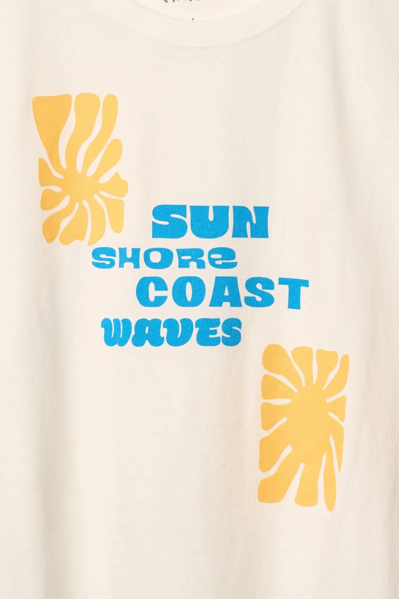 Sun Shore Coast Waves Sleeveless Graphic Tee - Image 2