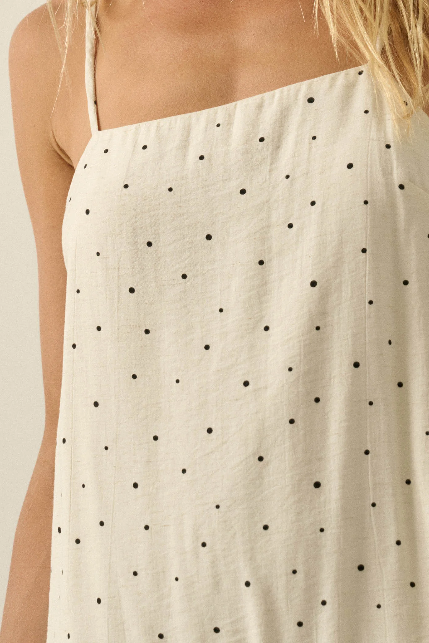 Sweet Spot Polka Dot Drop-Waist Cami Maxi Dress - Image 4