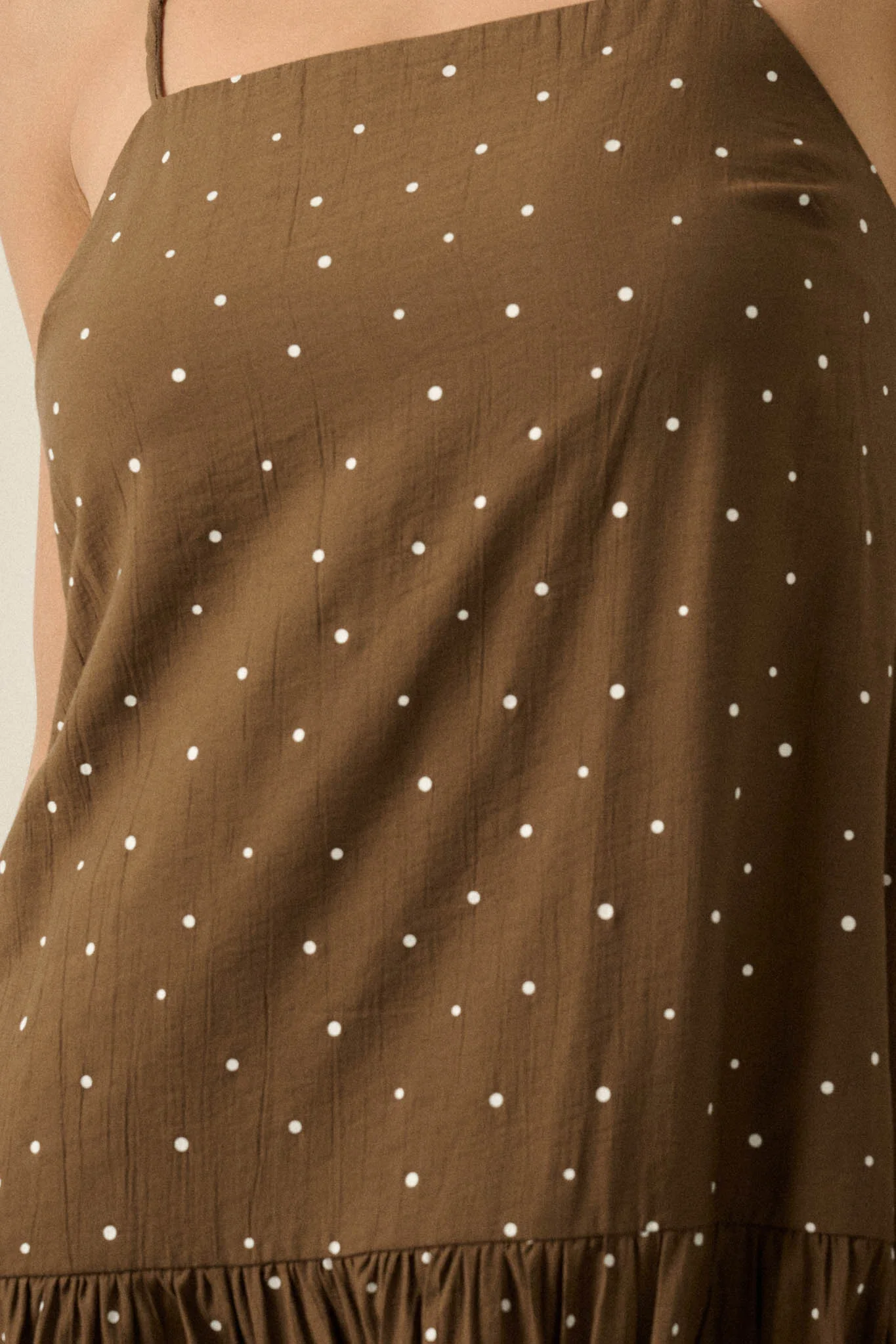 Sweet Spot Polka Dot Drop-Waist Cami Maxi Dress - Image 8