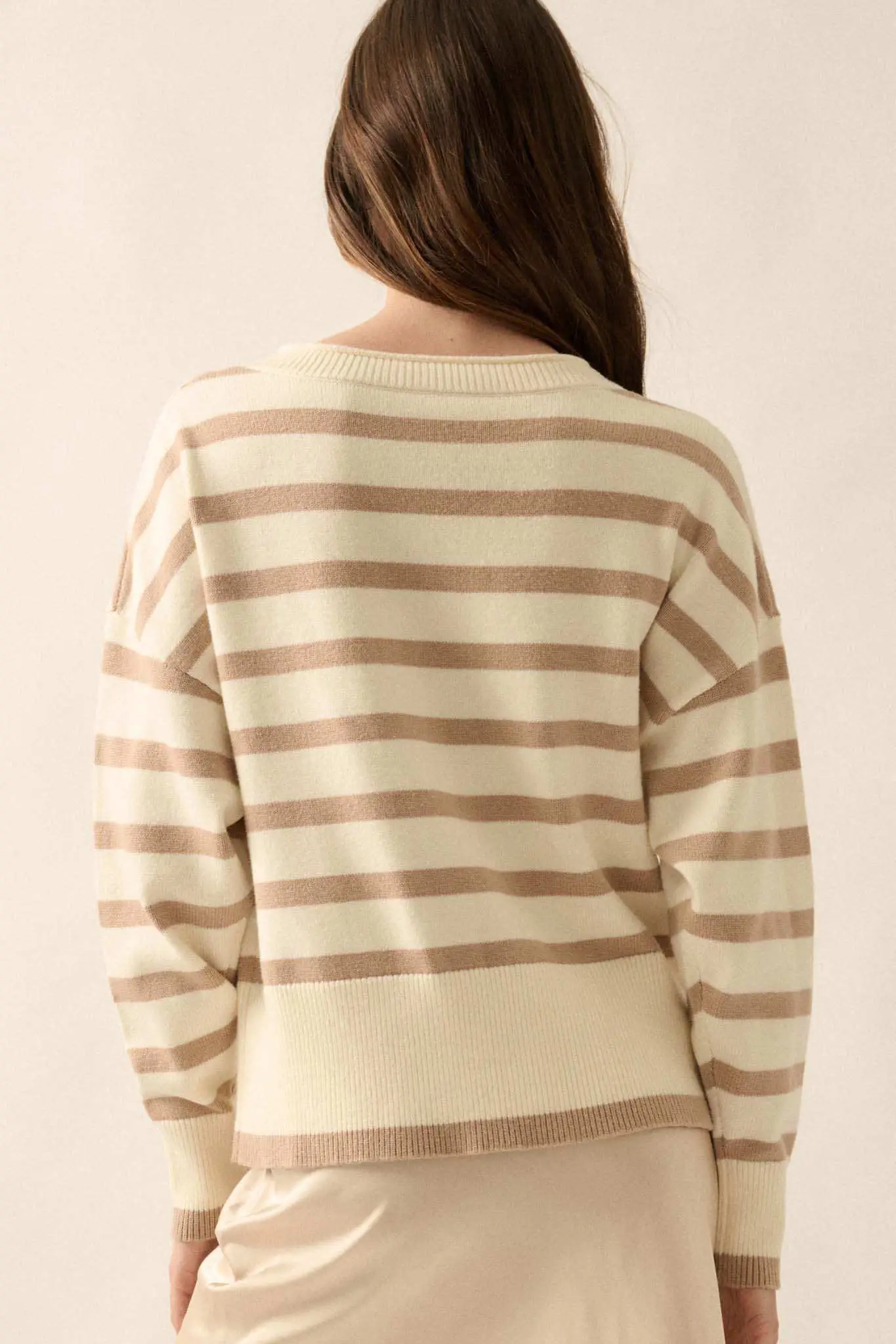 Taking Notes Striped Button-Front Cardigan - Image 12