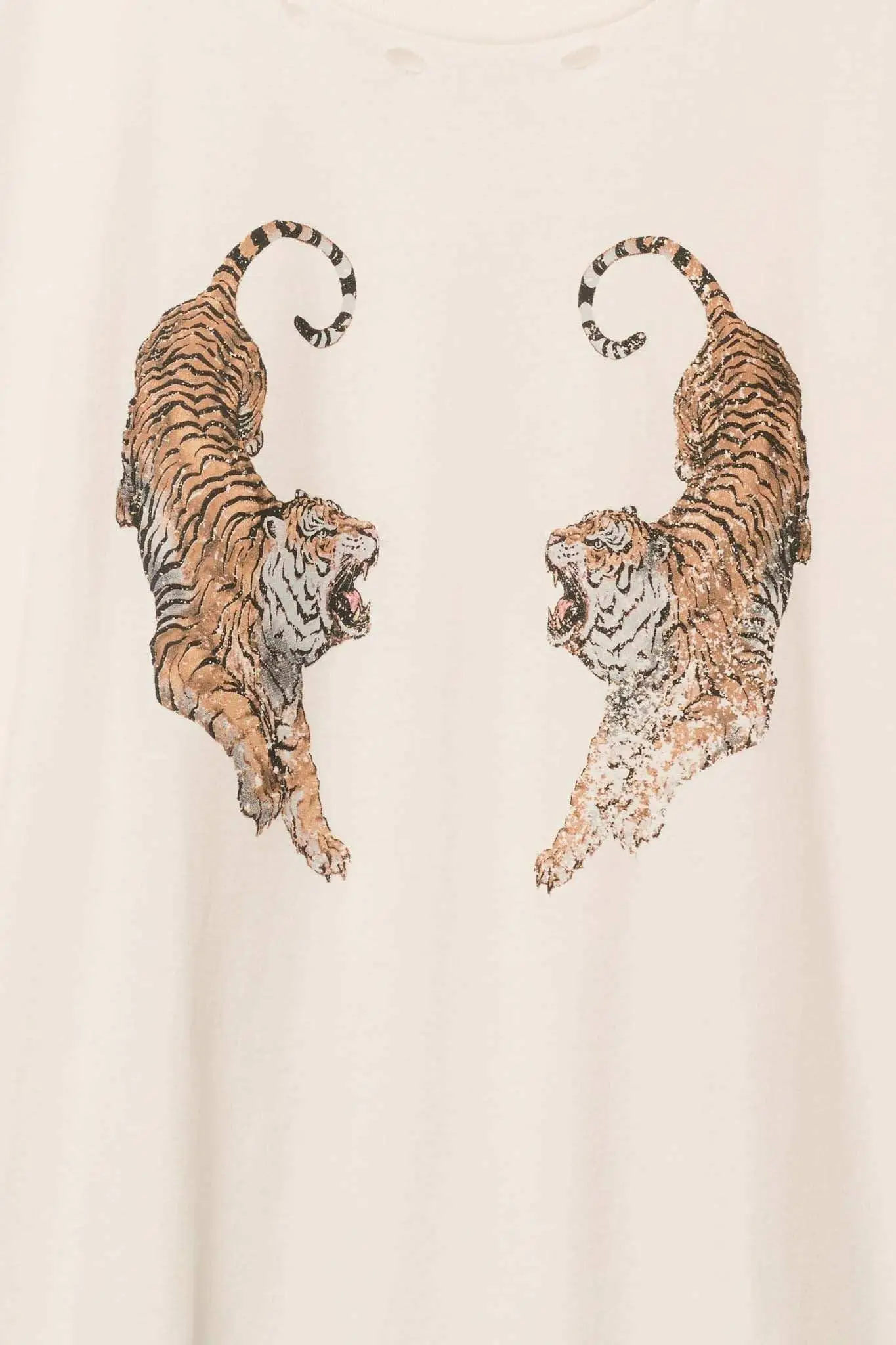 Terrific Tigers Oversized Distressed Graphic Tee - Image 5