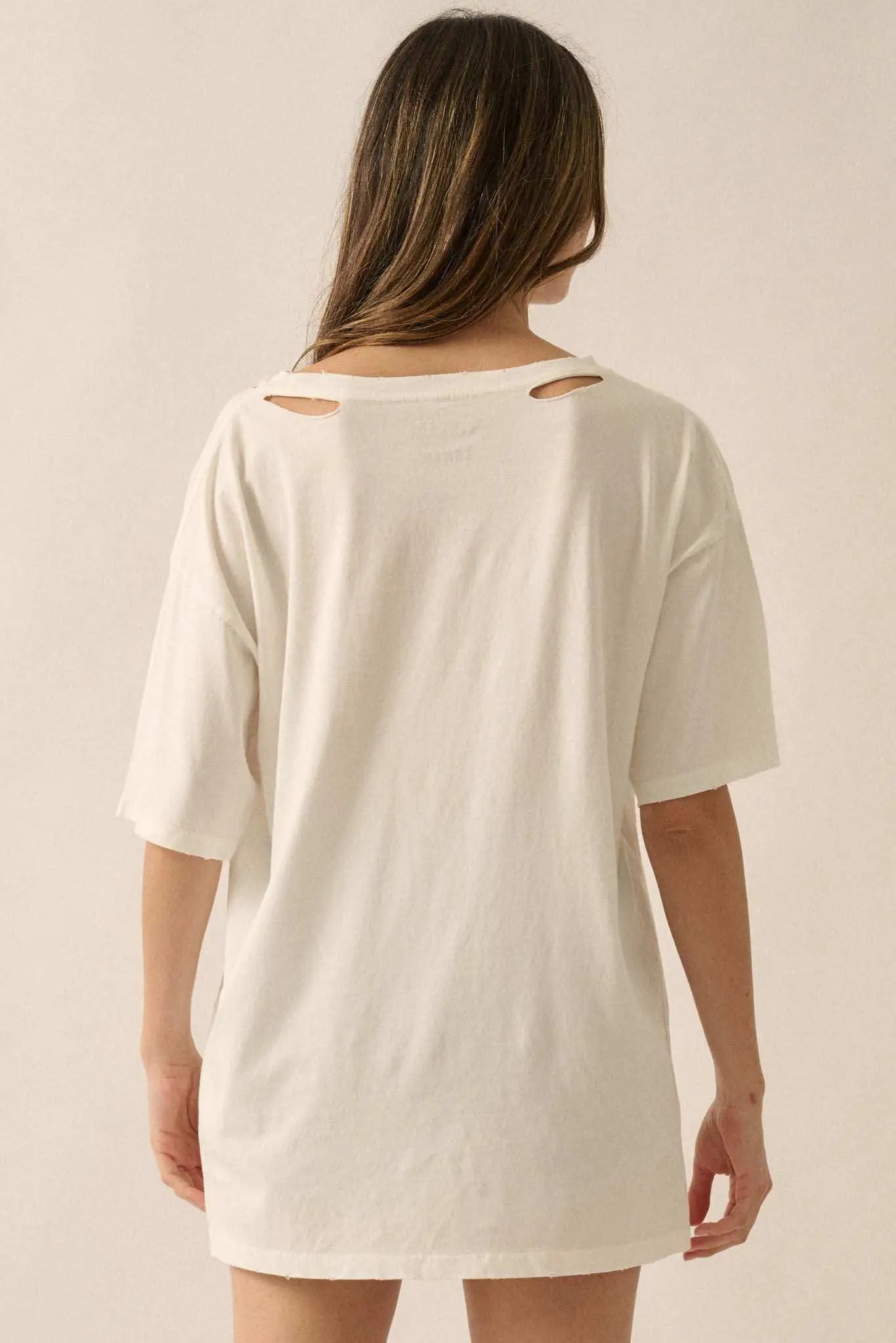 That's So Hot Distressed Oversize Graphic Tee - Image 6