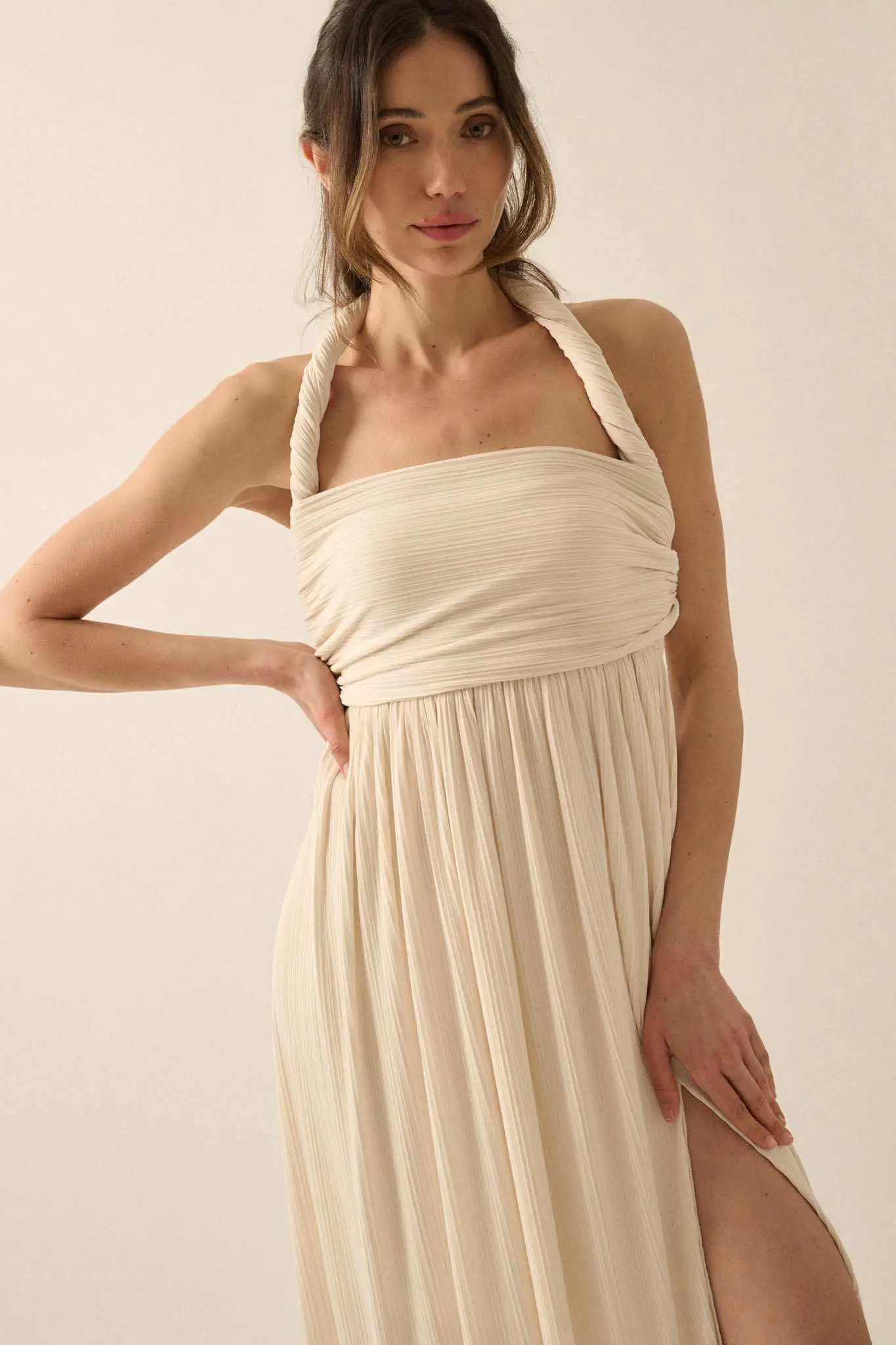 The Emma Infinity Dress in Cotton Ribbed Knit - Image 2