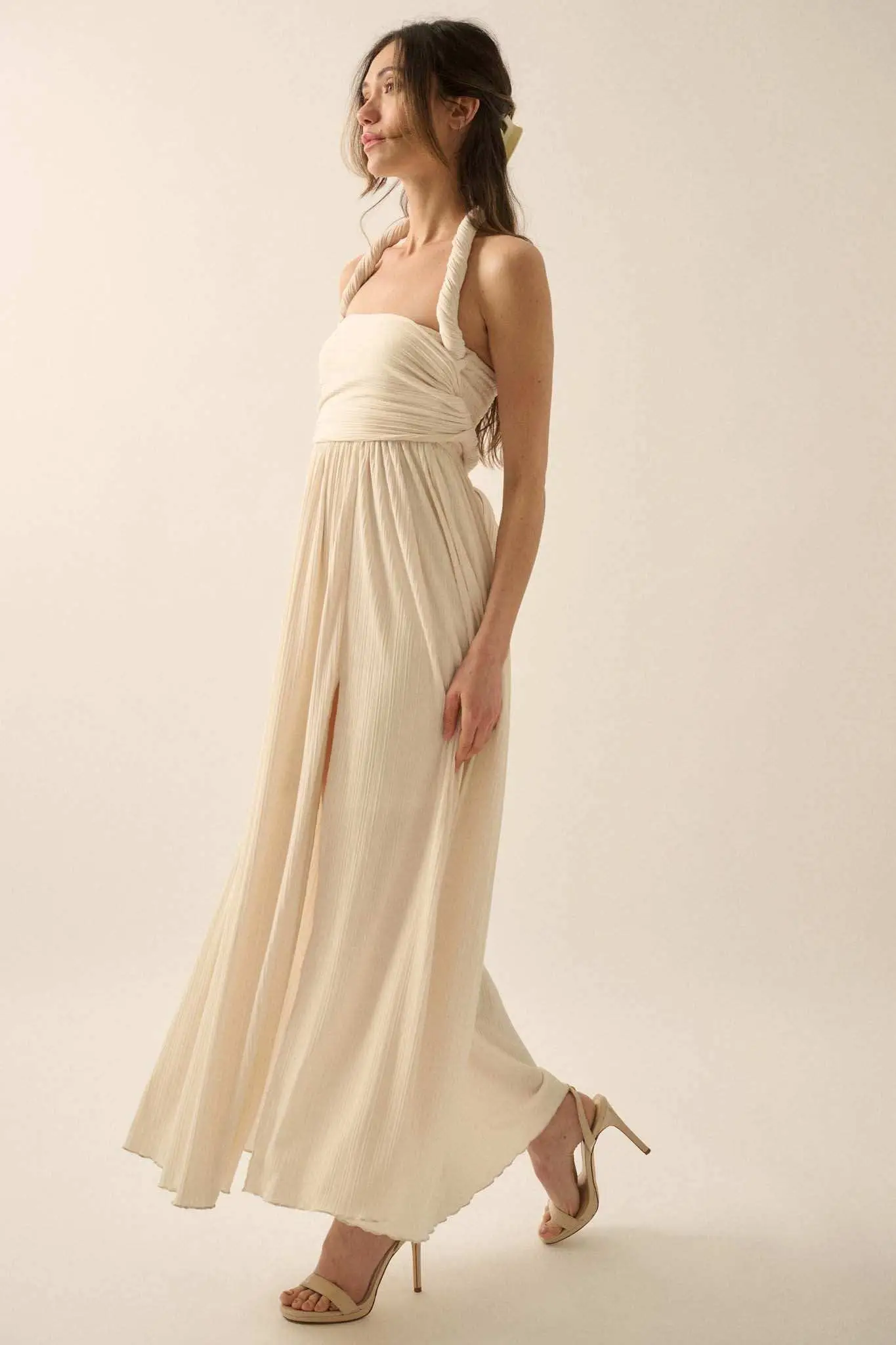 The Emma Infinity Dress in Cotton Ribbed Knit - Image 5