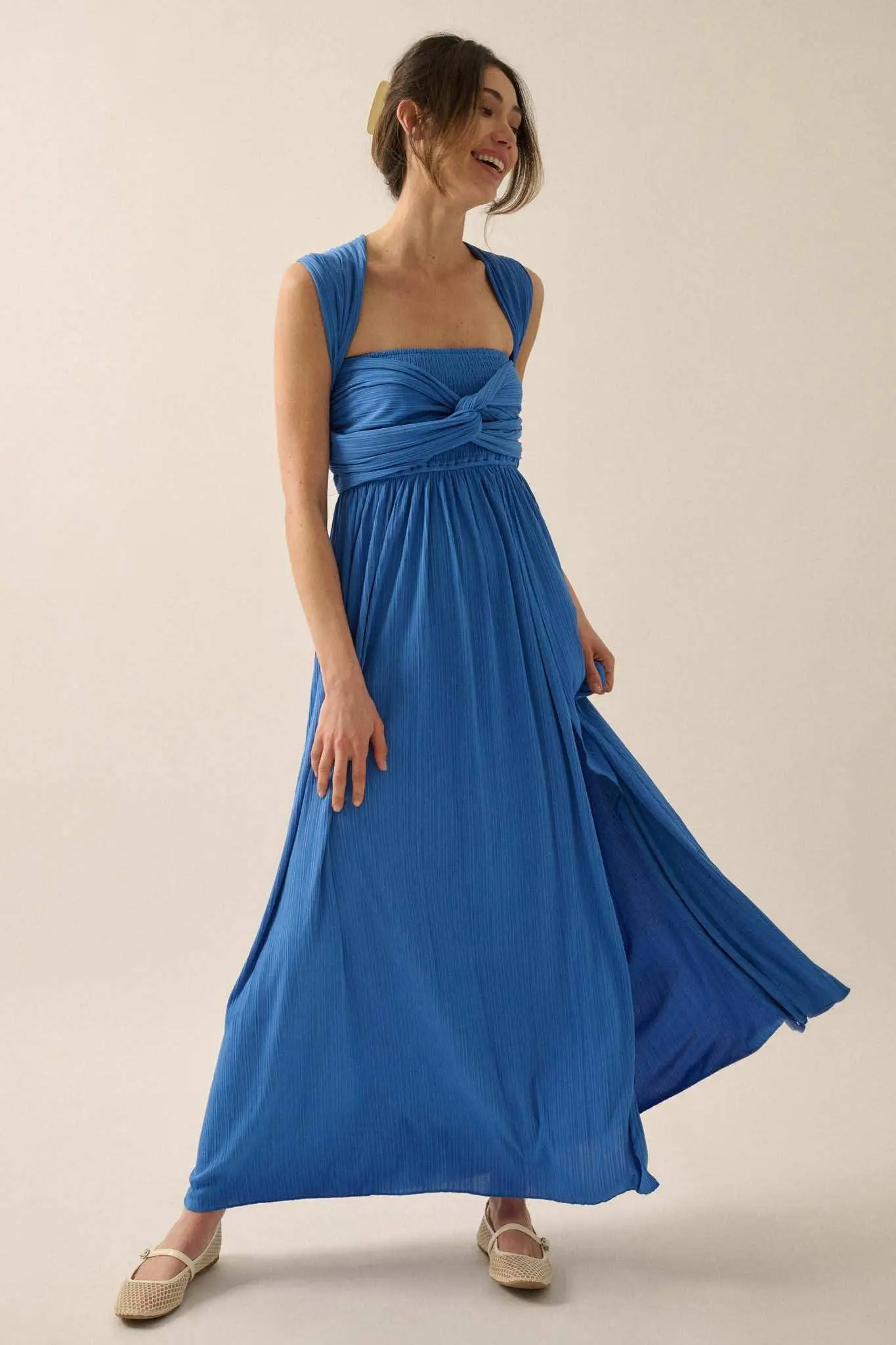 The Emma Infinity Dress in Cotton Ribbed Knit - Image 8