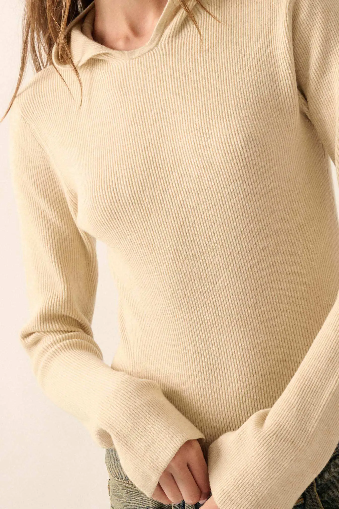 Time Will Tell Ribbed Knit Hoodie Bodysuit - Image 8