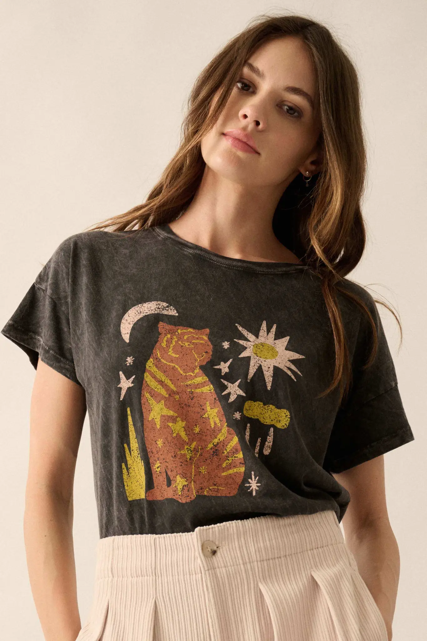 Timeless Tiger Vintage-Wash Graphic Tee - Image 4