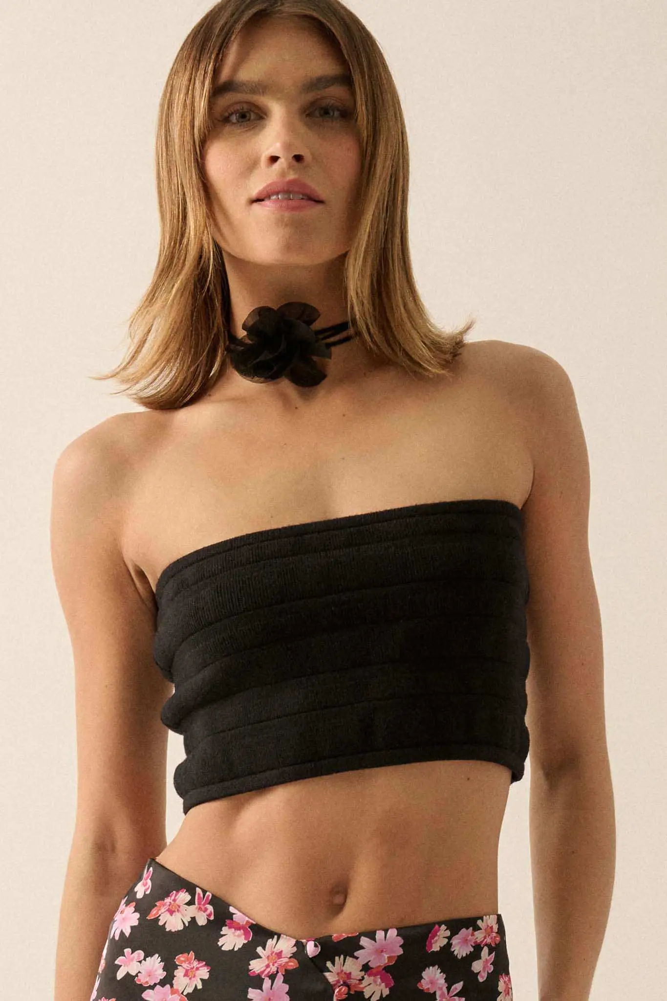 Totally Tubular Ribbed Knit Bandeau Tube Top - Image 12