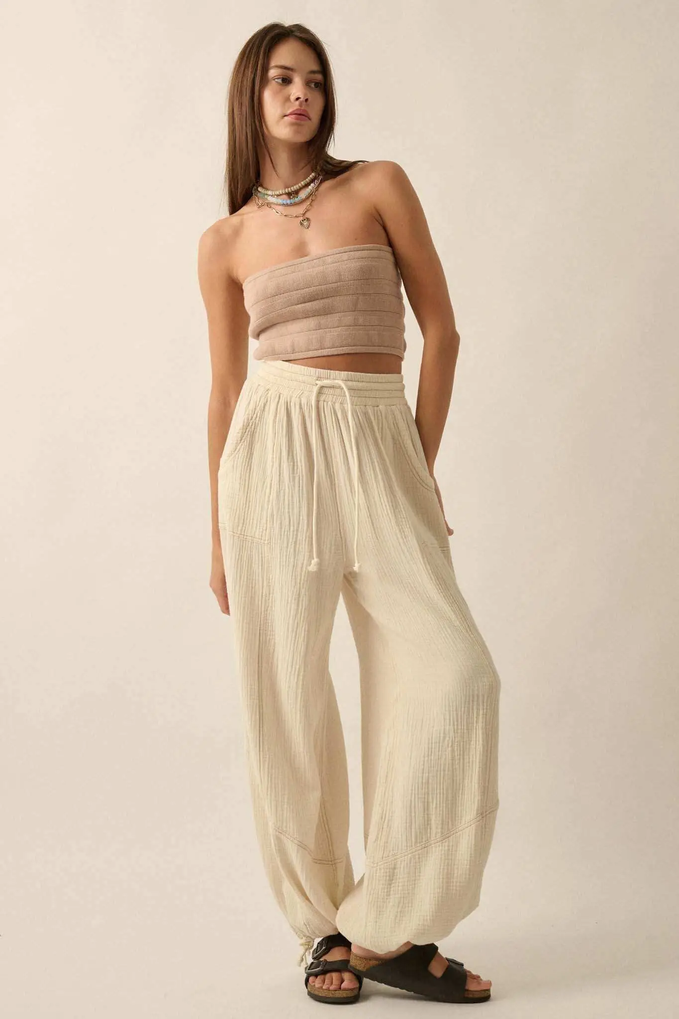 Totally Tubular Ribbed Knit Bandeau Tube Top - Image 6