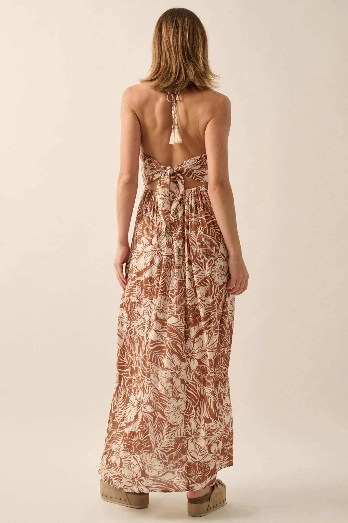 Tropical Tango Floral-Print Halter Maxi Dress - Image 9