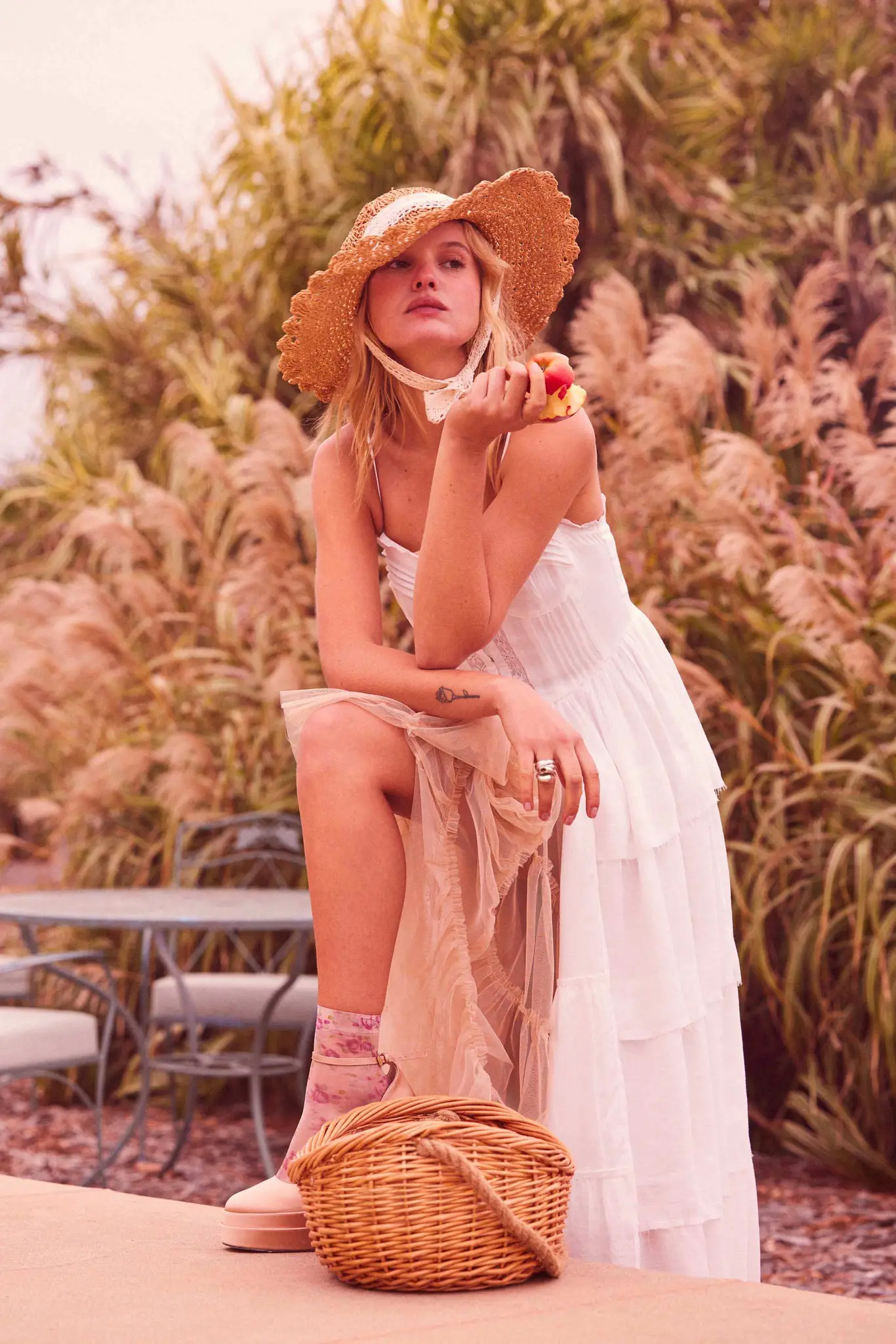 True Romance Pleated Tiered Ruffle Maxi Top - Image 2