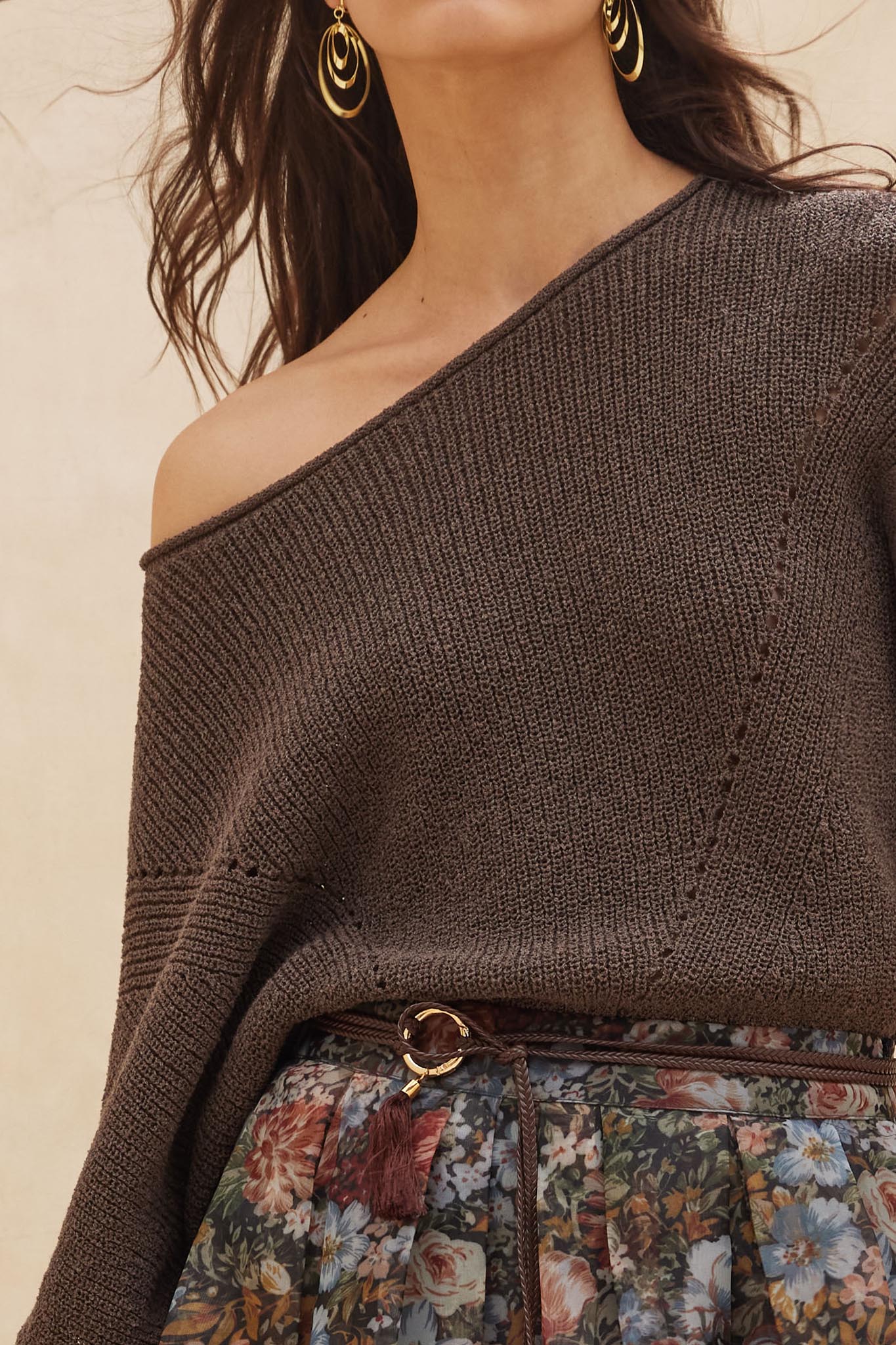 True Self Short-Sleeve Pointelle Rib-Knit Sweater - Image 23