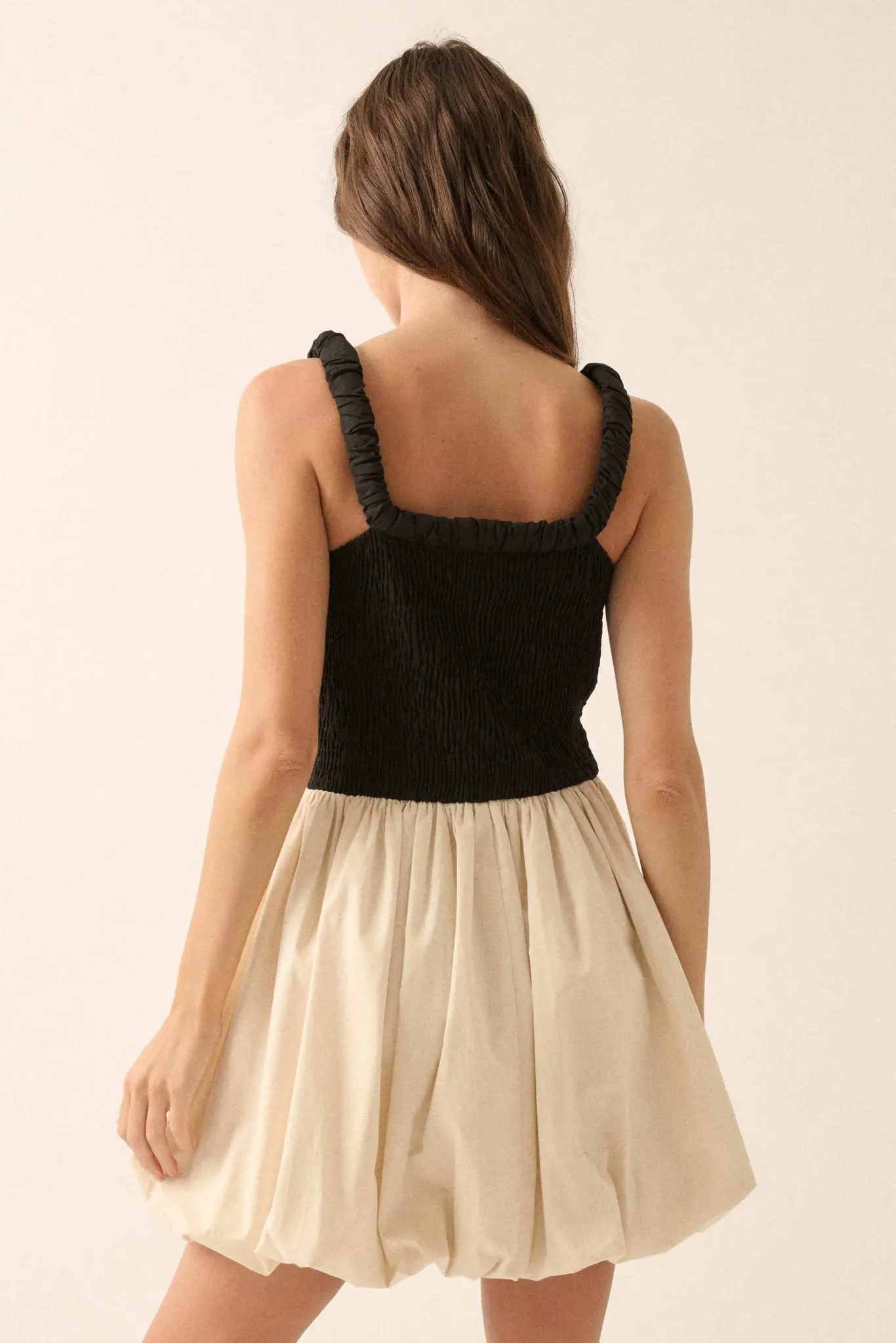 Twice As Nice Colorblock Bubble Mini Dress - Image 12