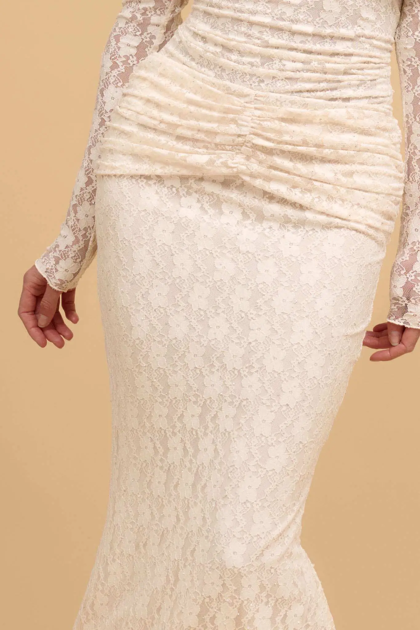 Under the Stars Studded Lace Mermaid Maxi Skirt - Image 7