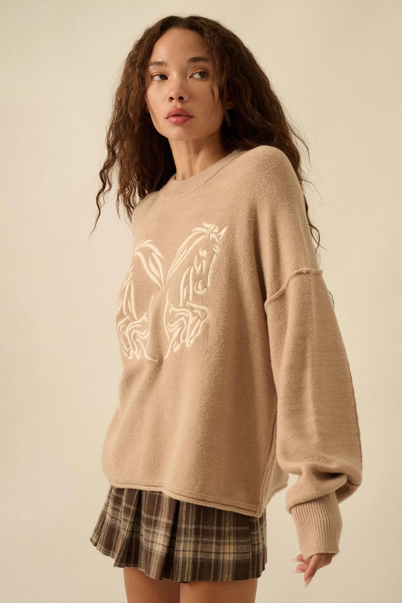 Untamed Heart Horse-Embroidered Sweater - Image 11