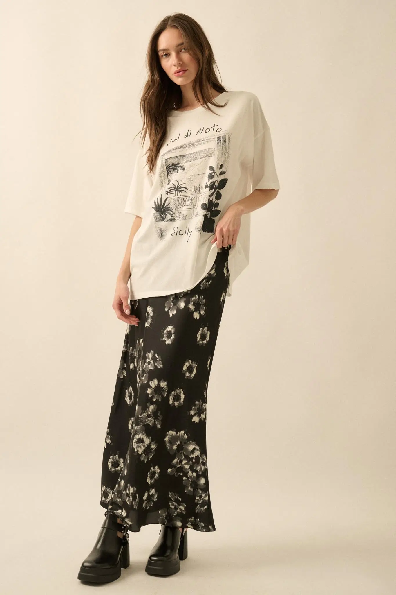 Val di Noto Sicily Oversize Graphic Tee - Image 4