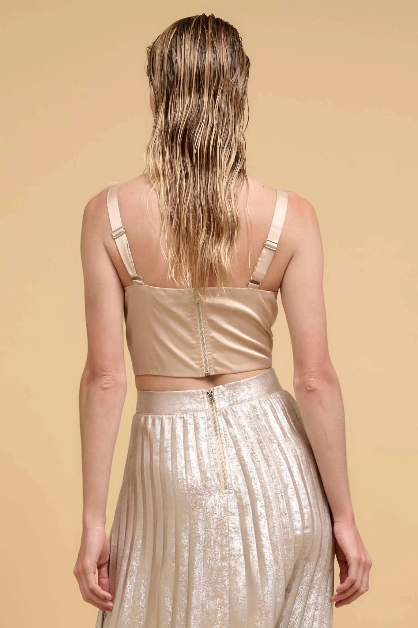 VIP List Beaded Sequin Cropped Cami Top - Image 6