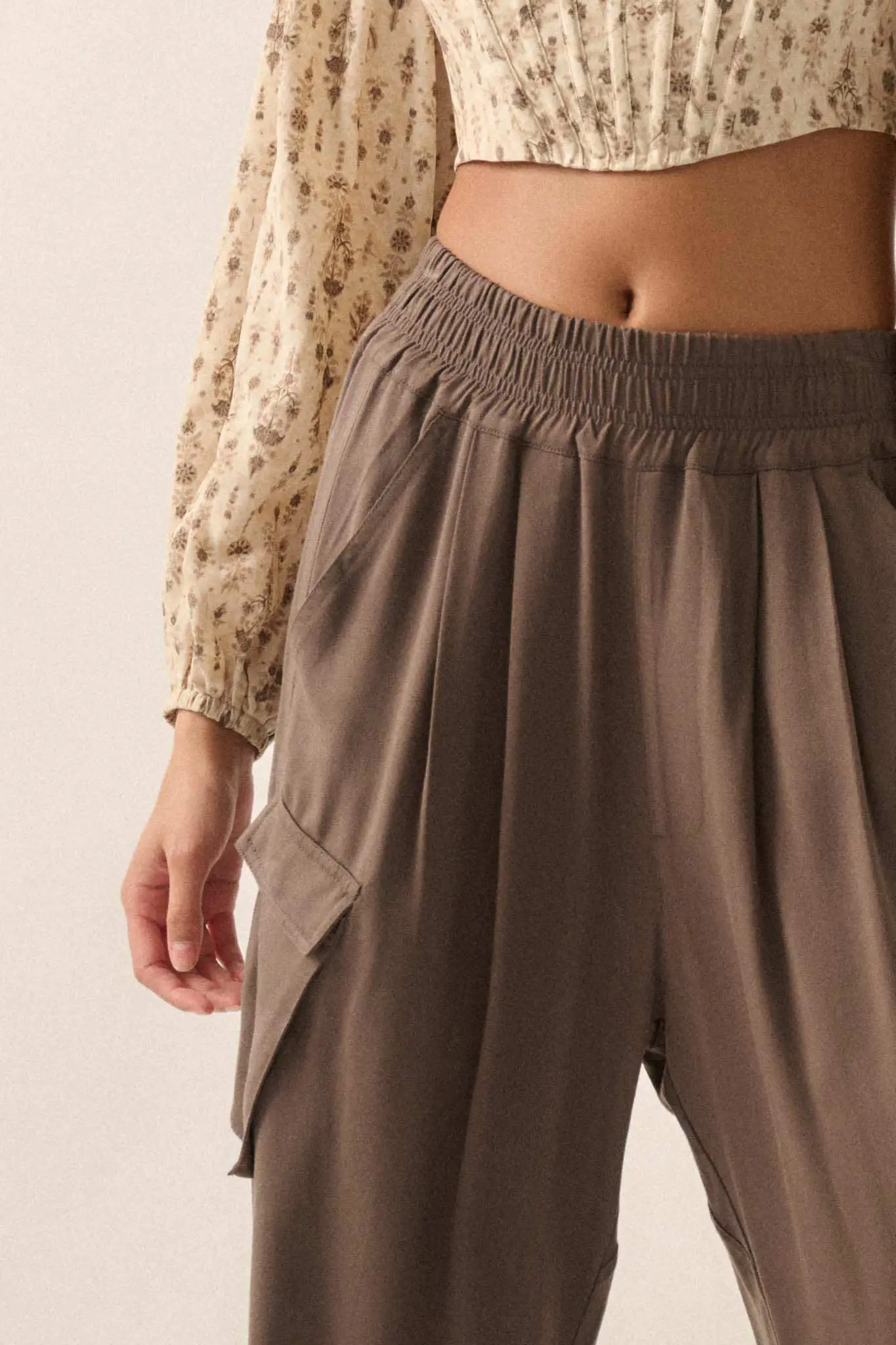 Walk On Wide-Leg Twill Cargo Pants - Image 3