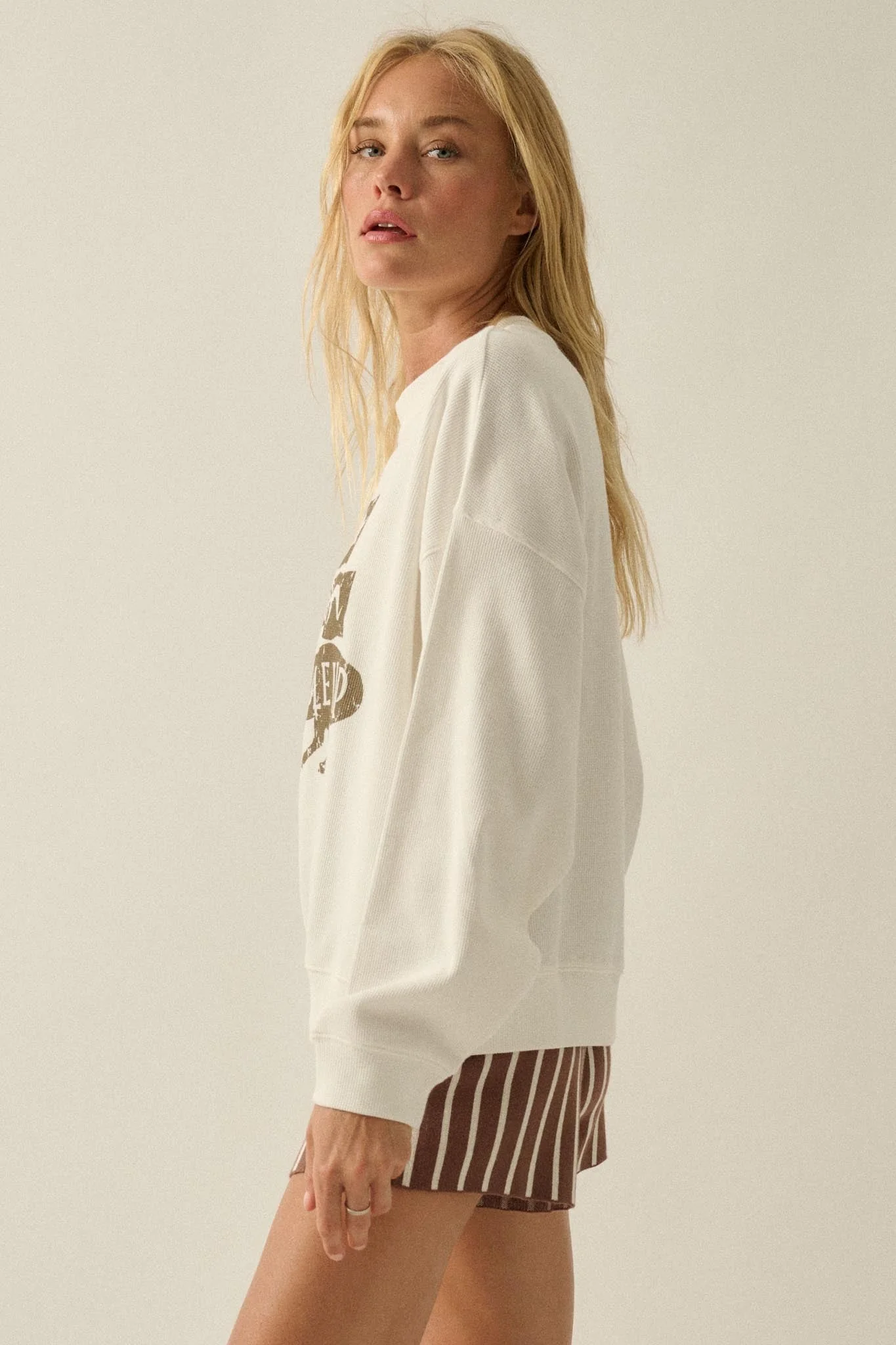 Wander Western Oversize Thermal Graphic Top - Image 5