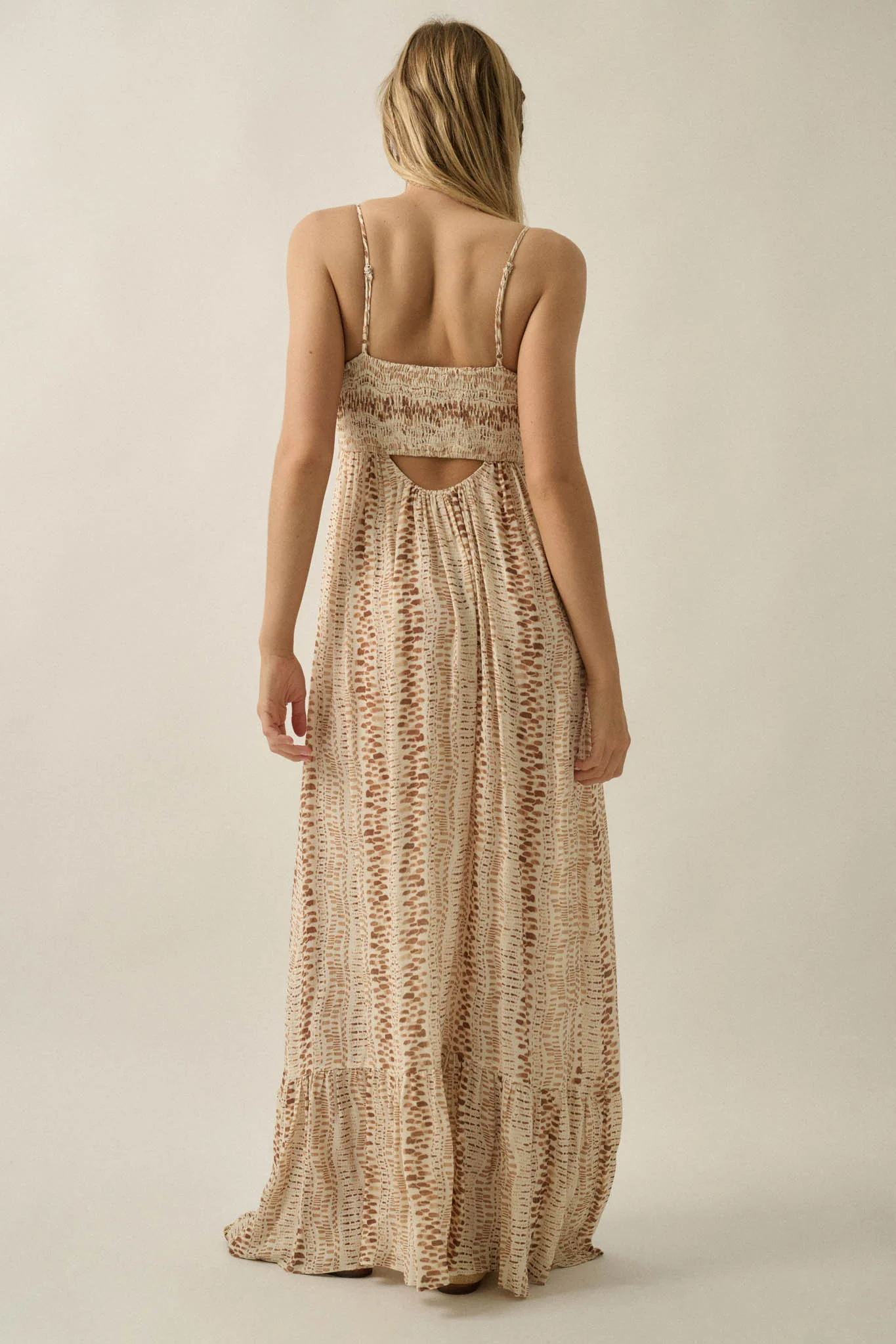 Wandering Soul Abstract-Print Button-Front Maxi Dress - Image 15
