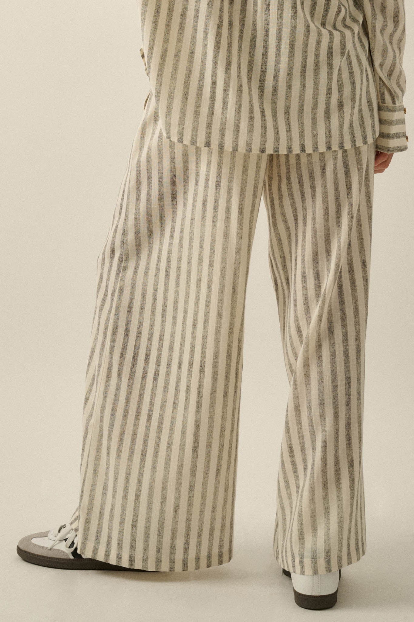 Weekend Mood Striped Wide-Leg Drawstring Pants - Image 12