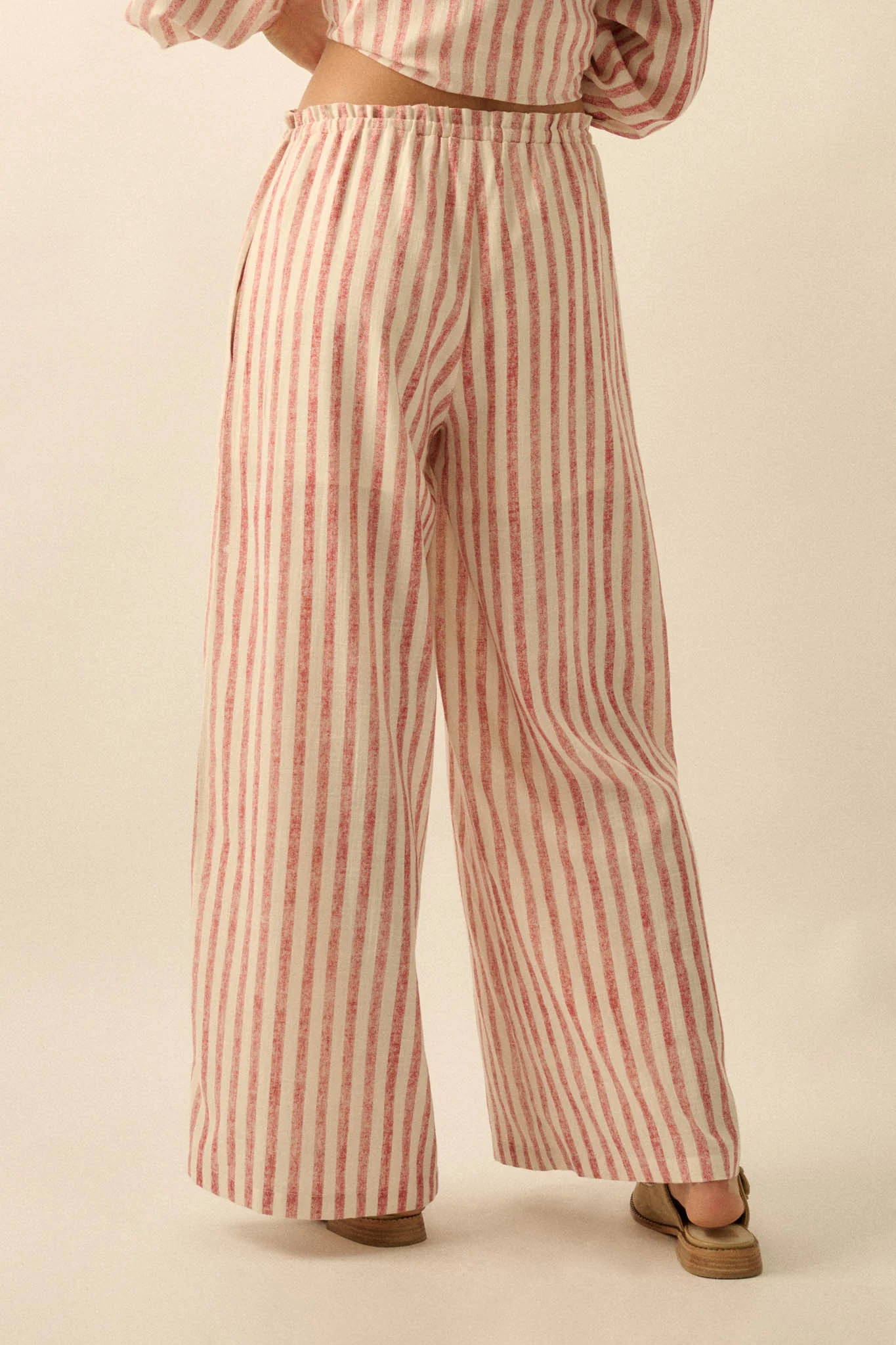 Weekend Mood Striped Wide-Leg Drawstring Pants - Image 6