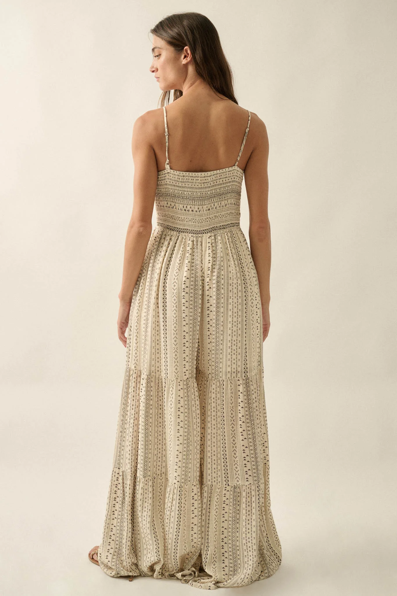 Wild Adventure Geo-Print Tiered Wide-Leg Jumpsuit - Image 9